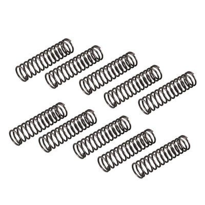 Harfington Uxcell Compression Spring 1.2mm Wire Dia,12mm OD,45mm Free Length,Black,10Pcs