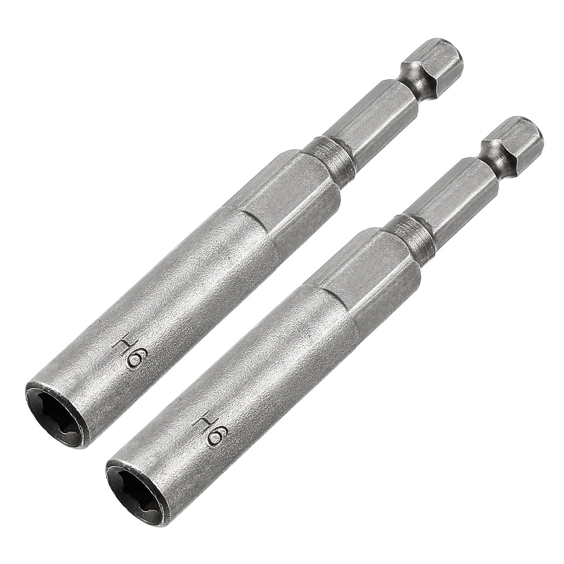 Driver Bit Set 3pcs Nut Driver Drill Bit 8mm Socket 1/4" Hex Shank 3.94" Long Setters Cr-v Steel Bolt Setter 150mm