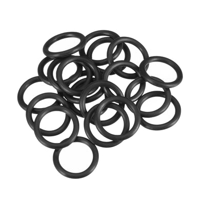 Harfington Uxcell O-Rings Nitrile Rubber 10mm x 14mm x 2mm Seal Rings Sealing Gasket 20pcs