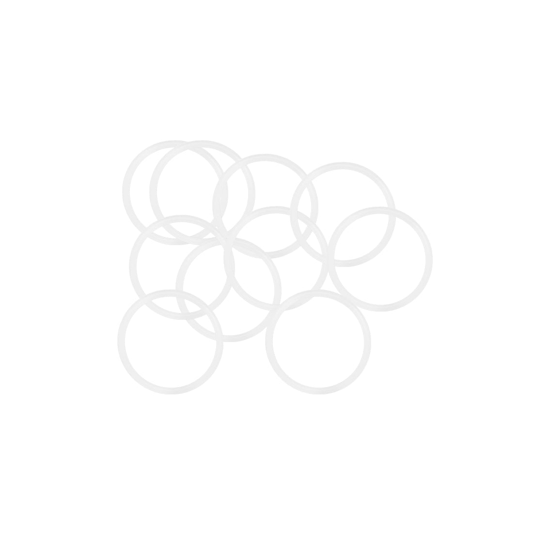 VMQ Seal Gasket Uxcell Silicone O-Rings, 4.5mm OD 1.5mm ID 1.5mm Width For Compressor Valves Pipe Repair, White, Pack Of 30 Plumbing Repair O-Rings