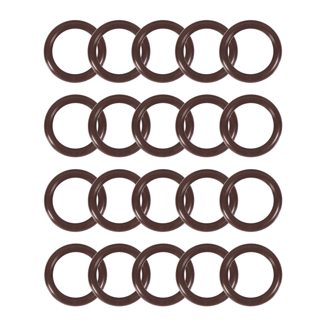 Uxcell FKM Rubber O-Rings 23mm OD 17mm ID 3mm Width - Pack Of 5