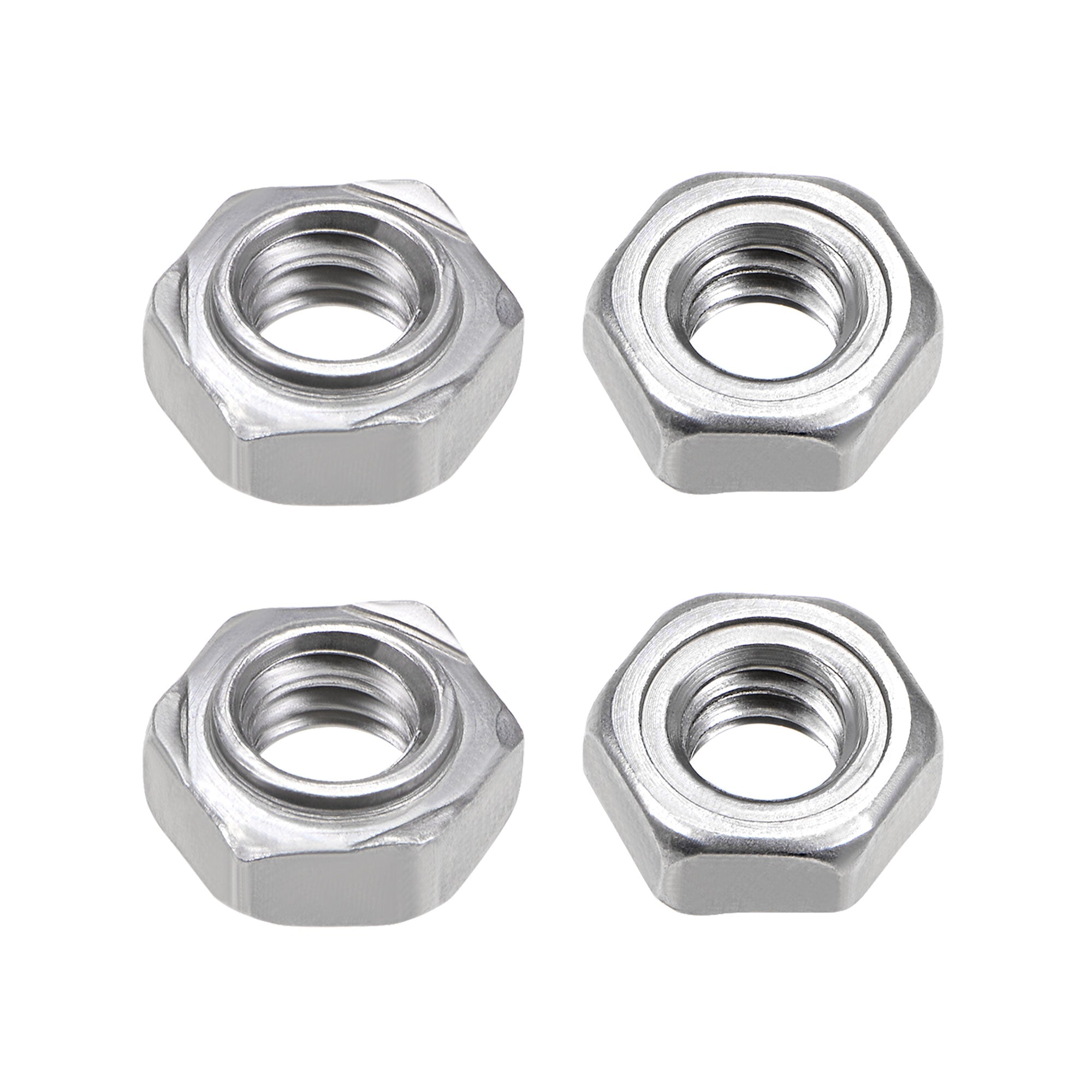 Uxcell Weld Nuts,M10 Tab Base UNC Carbon Steel Machine Screw 4