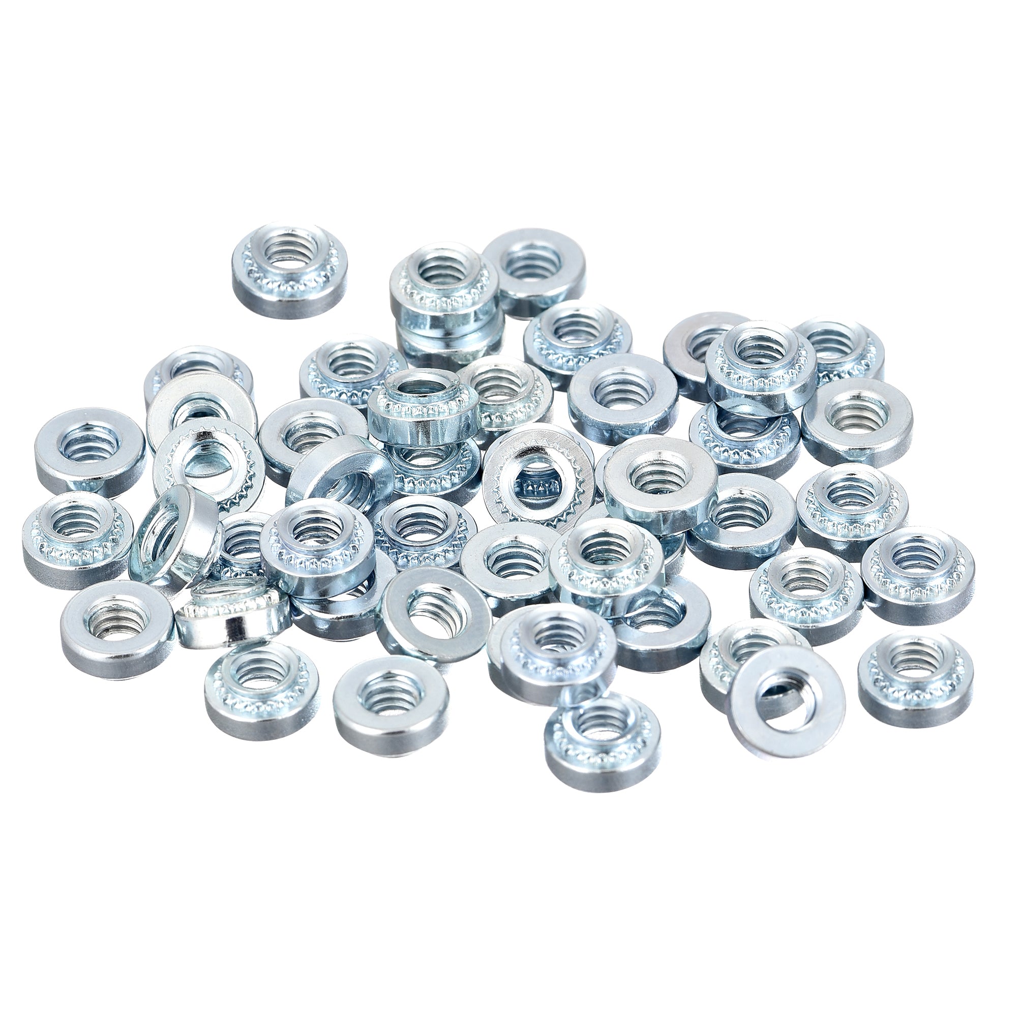 100-Pack M3-2 Carbon Steel Rivet Nuts - Self-Clinching Nuts For Sheet Metal & DIY Projects