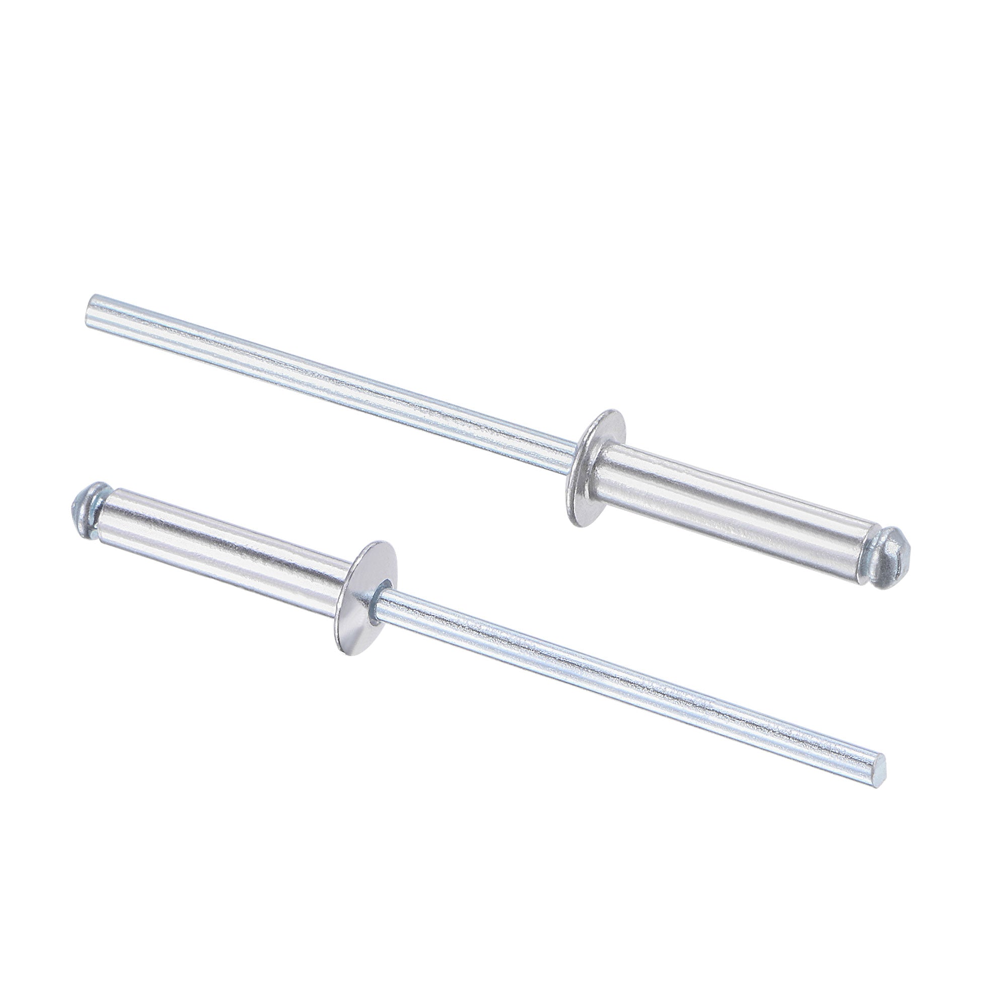 Uxcell Aluminum Pull Rivets - 3.2mm Diameter X 11mm Grip, Silver, 60pcs, For DIY & Repair