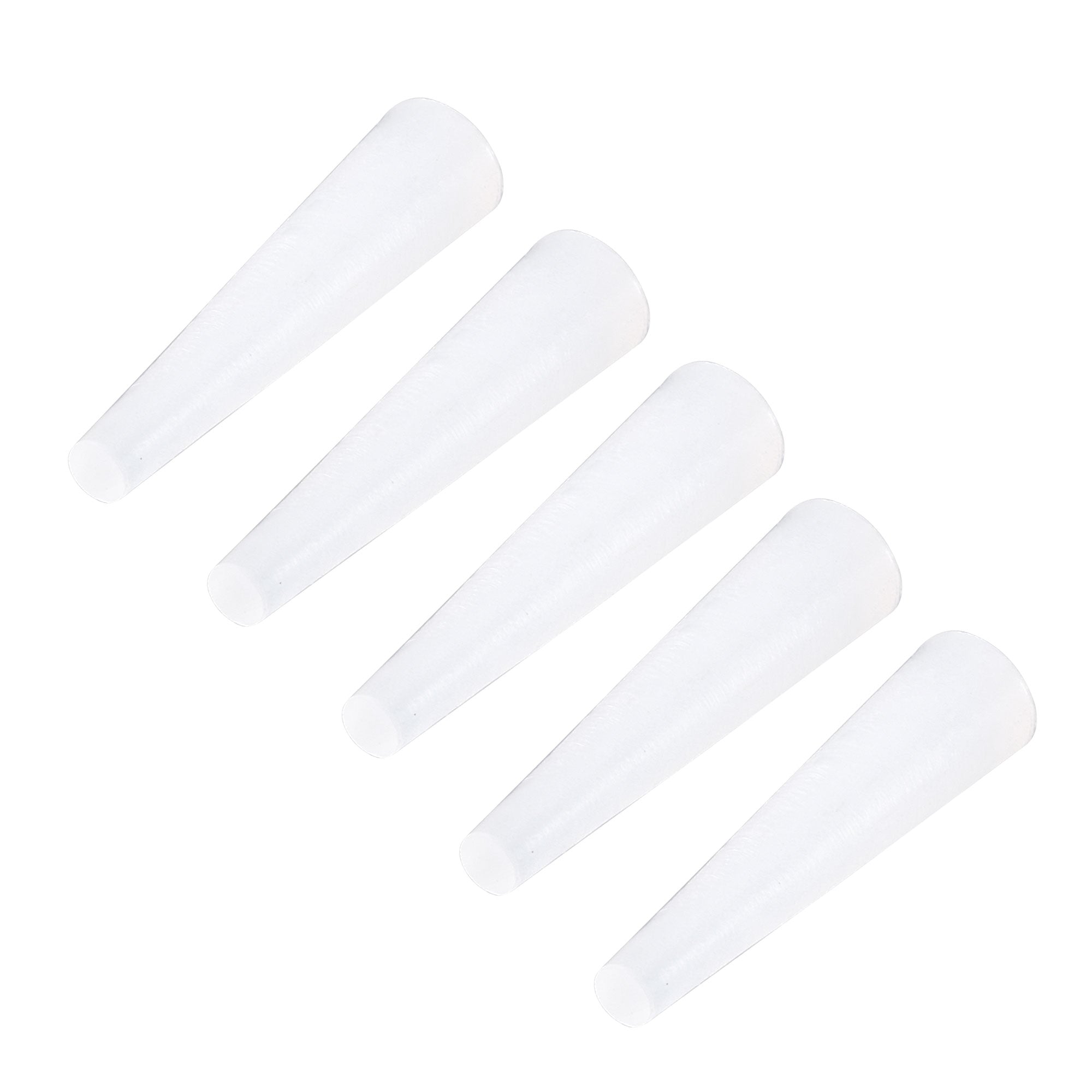 Silicone Rubber Tapered Plug 1/8" to 15/64" Solid 1" Height for Powder