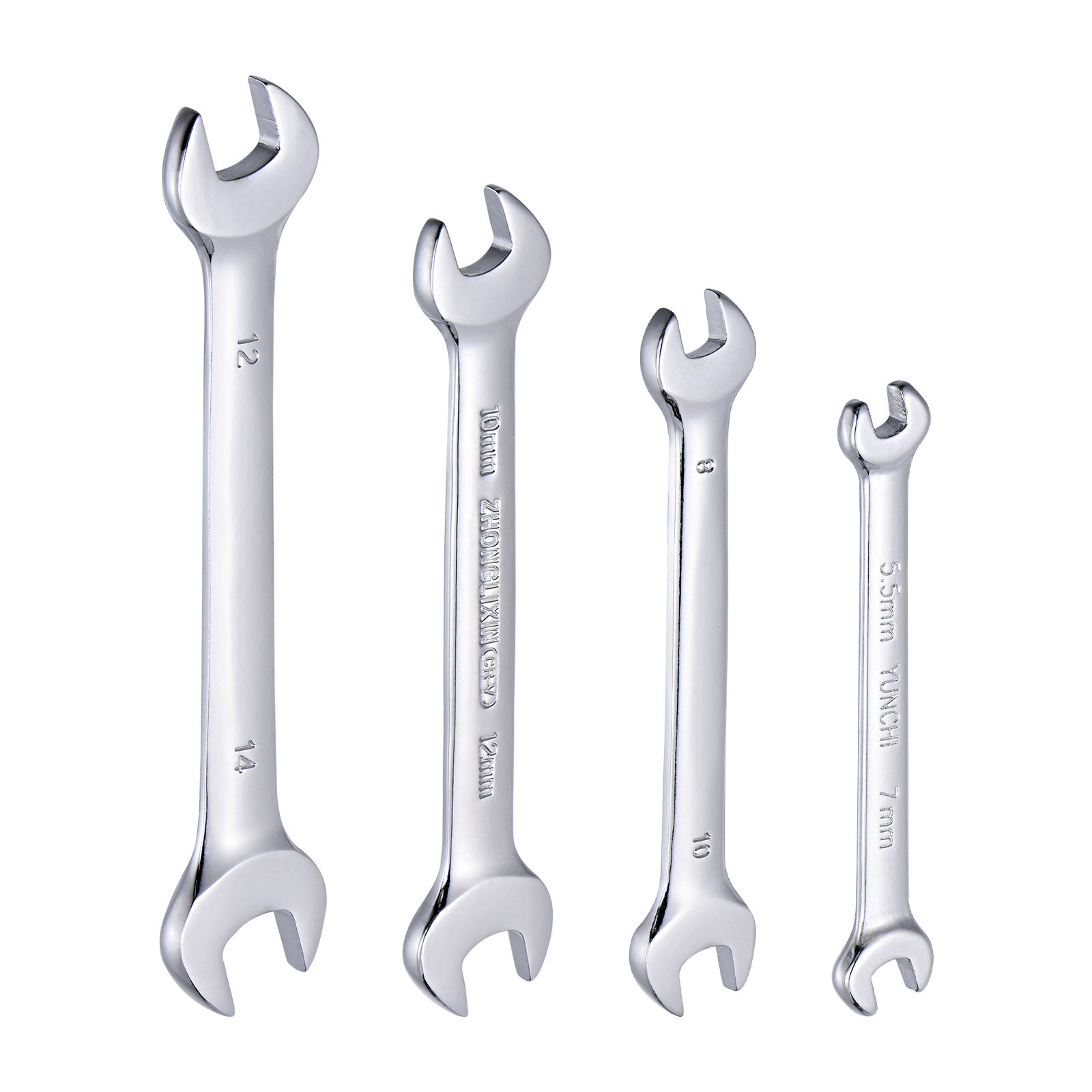 HARFINGTON Single Open Ended Spanner Wrench, 17mm, Thicken CR-V Steel Open End Wrench Tool For For Automotive Repair And Furniture Assembly, Grey