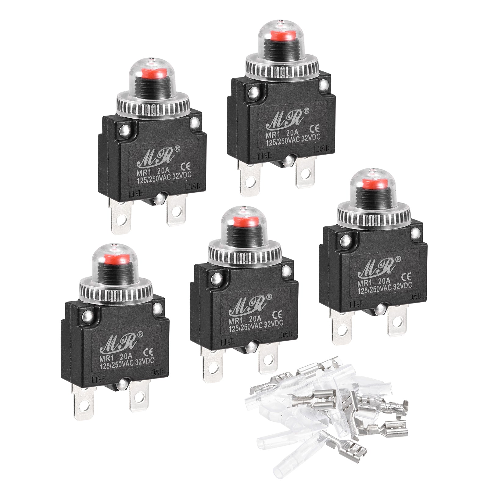 Überlastschutz Kt 12A AC125/250V DC32V Thermsch Schutzschalter 5Set