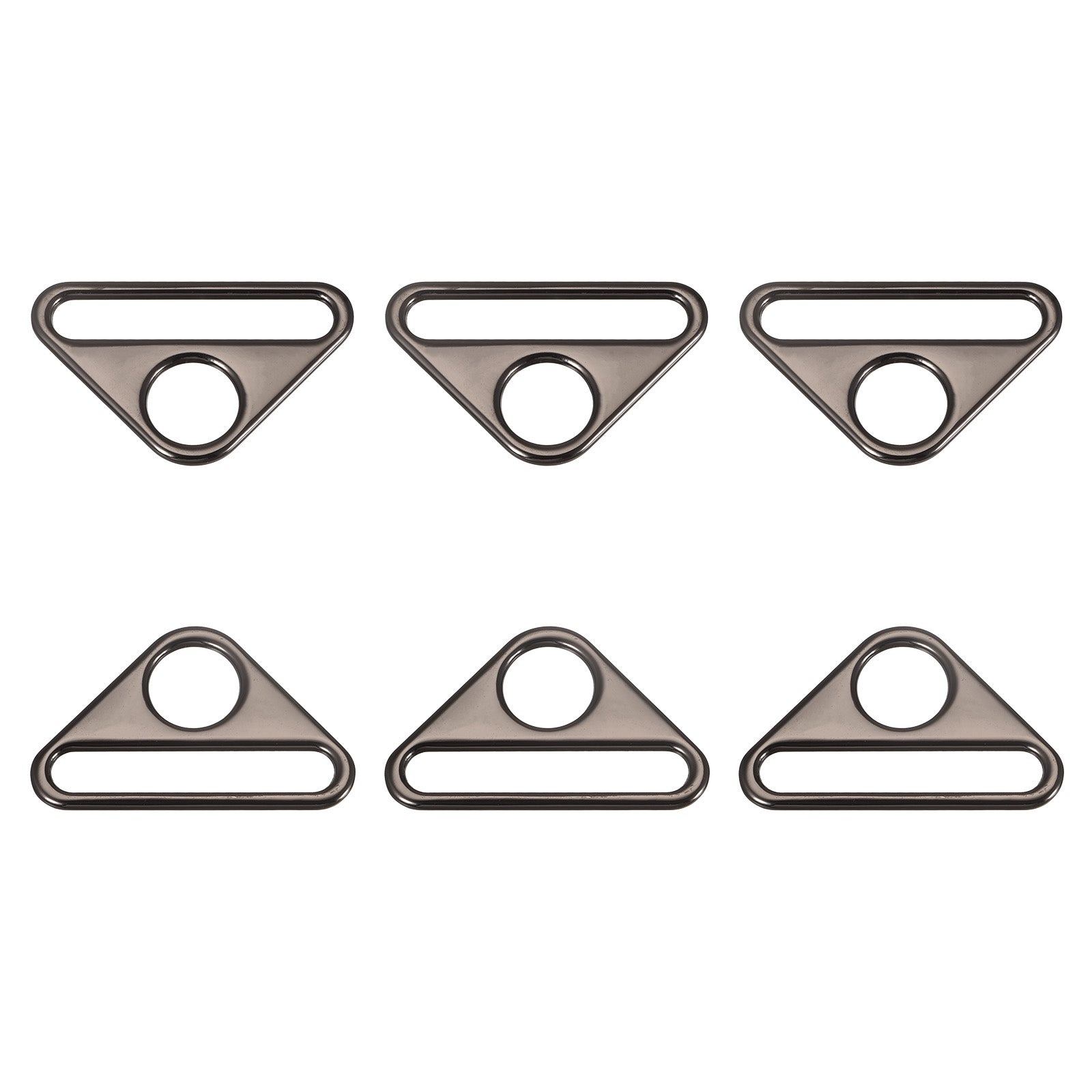 Uxcell 1.97" Adjuster Triangle with Bar Swivel Clip D Dee Ring Buckle