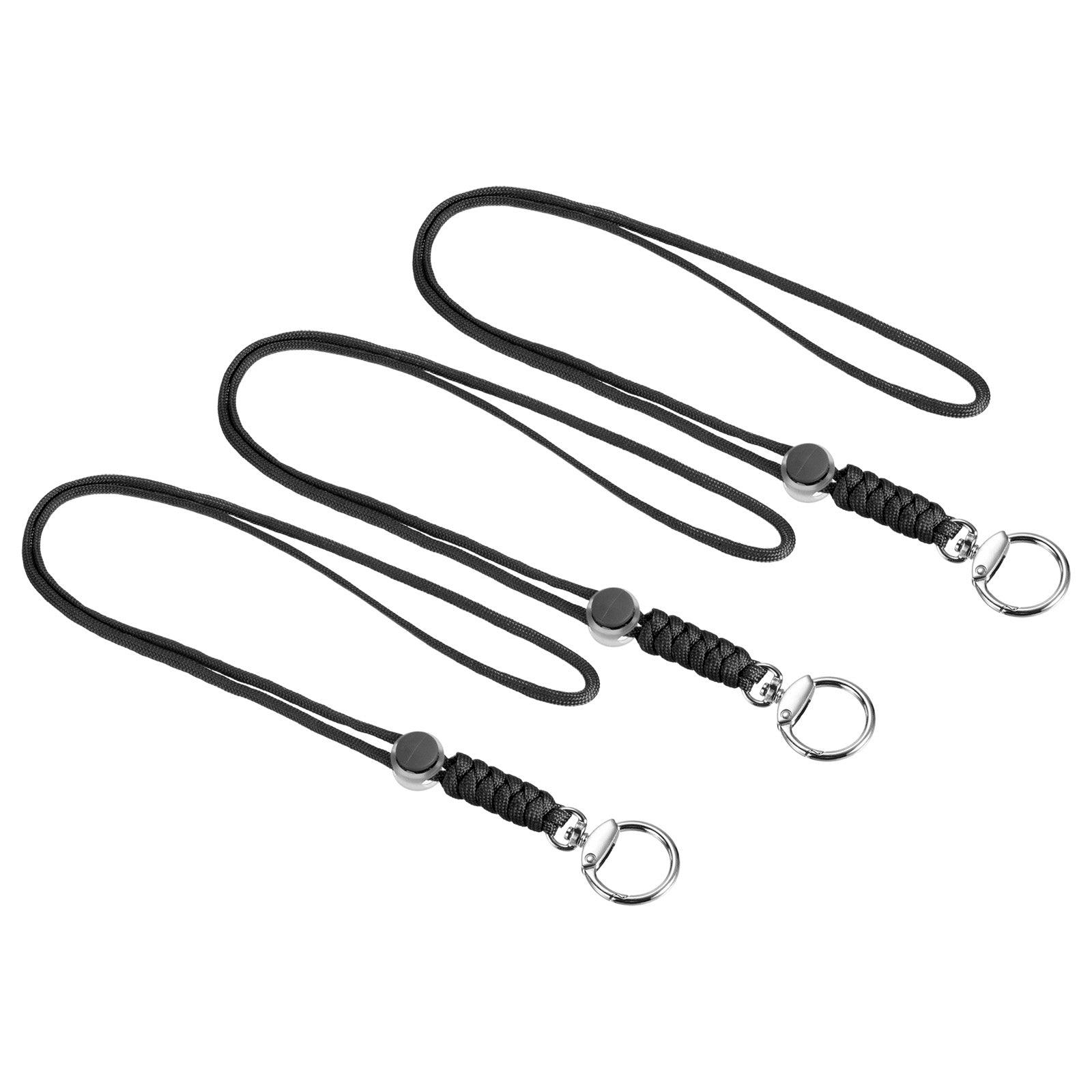 Paracord Lanyard With Clasp 19 Inch, 2 Pack Necklace Keychain Cord...