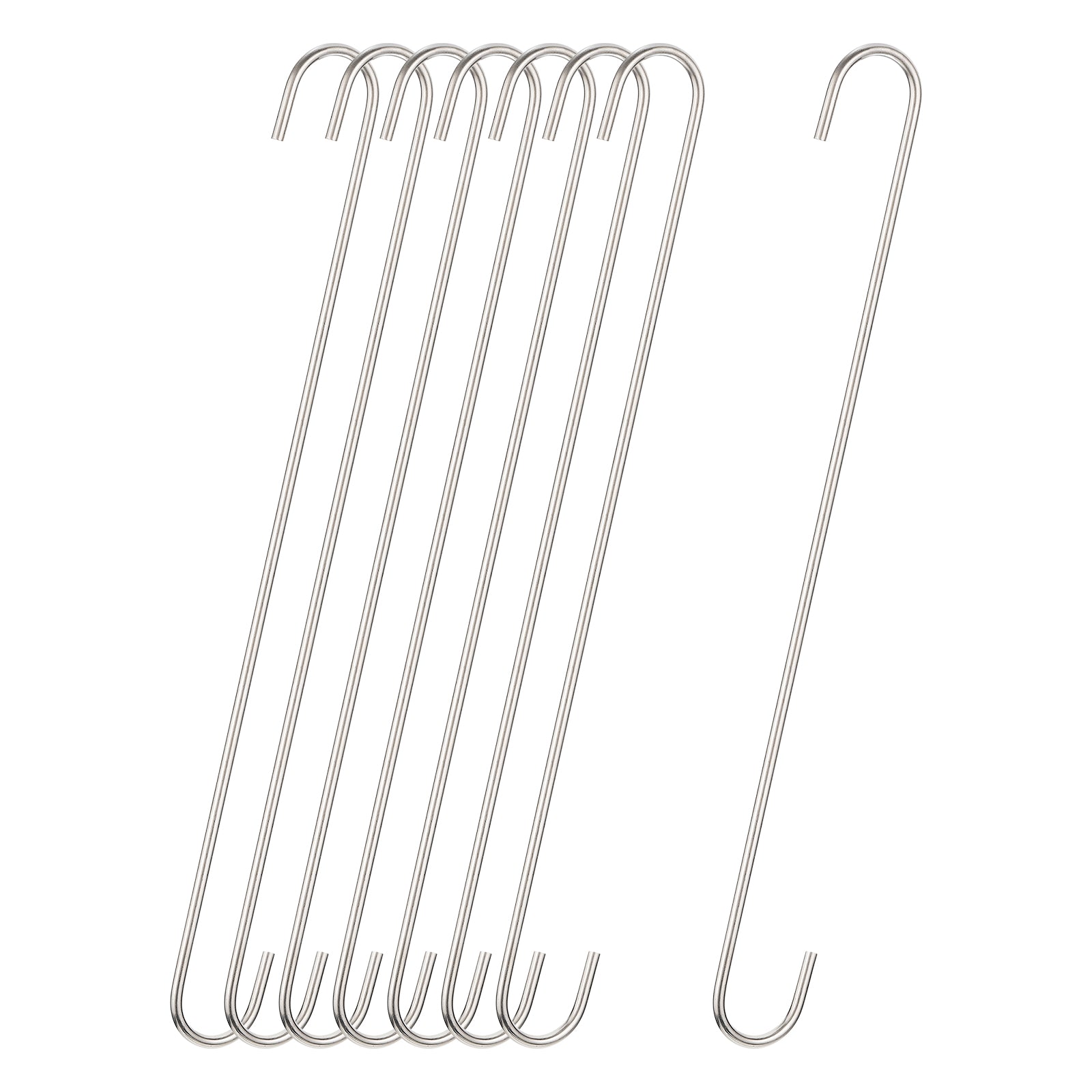 Uxcell S Hanging Hooks, 16inch(400mm) Extra Long Steel Hanger, Indoor