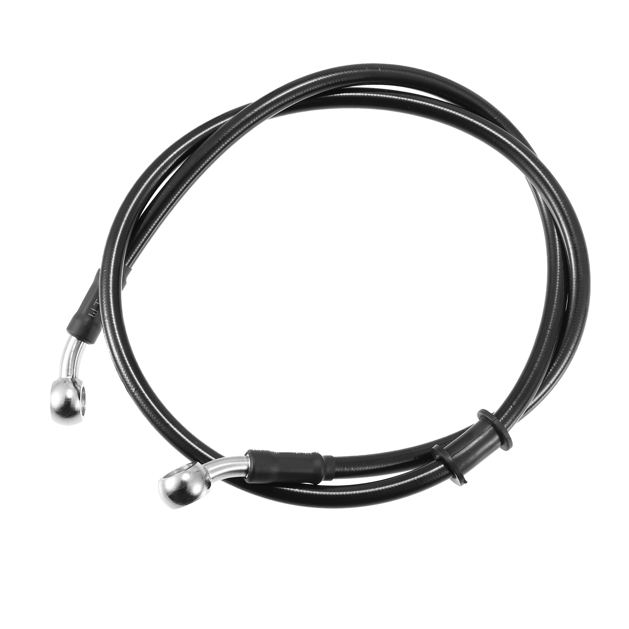 35.43" 10mm ID Motocicleta Hidráulico Freno Línea Aceite Manguera Plateado Tono