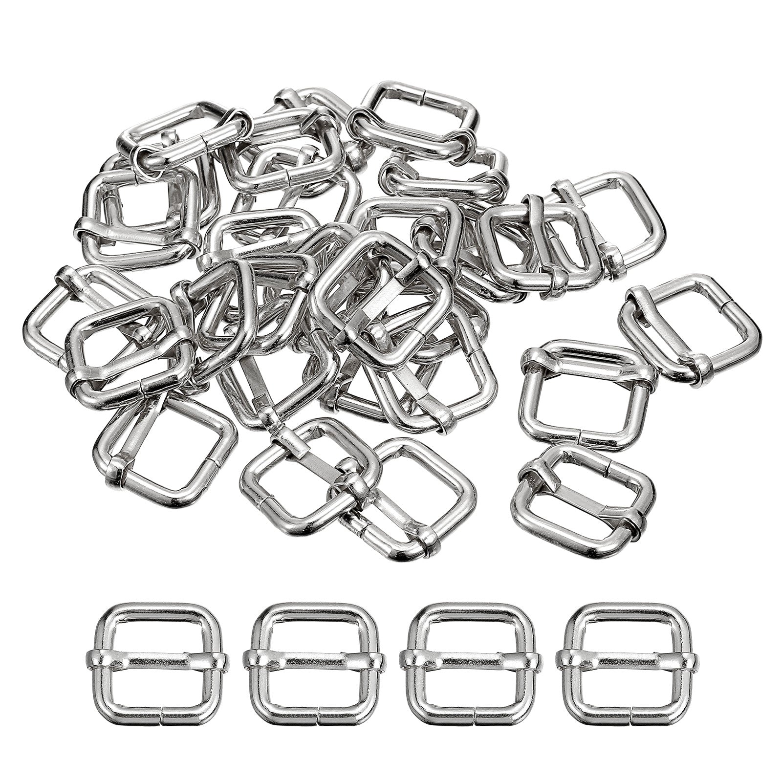 Rectangle Ajustable Rouleau Broche Boucle 20mm Cuir Sac à Main