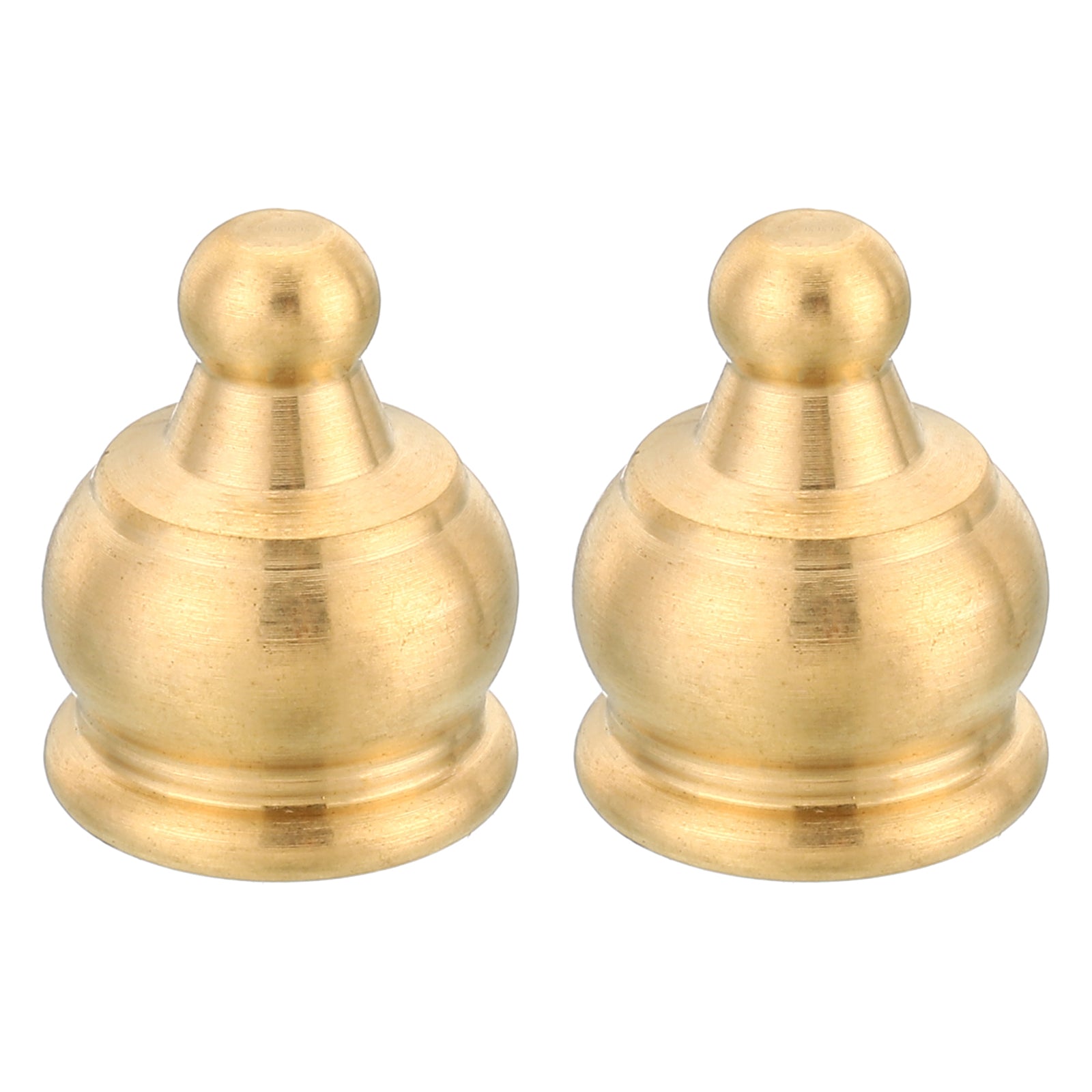 PATIKIL M6x1 Thread Brass Cap Nuts Knob, 10 Pack Lamp Finial Decoration Screw Caps Nut Handle Knob Decoration For Lighting Furniture Cabinet, 10mm