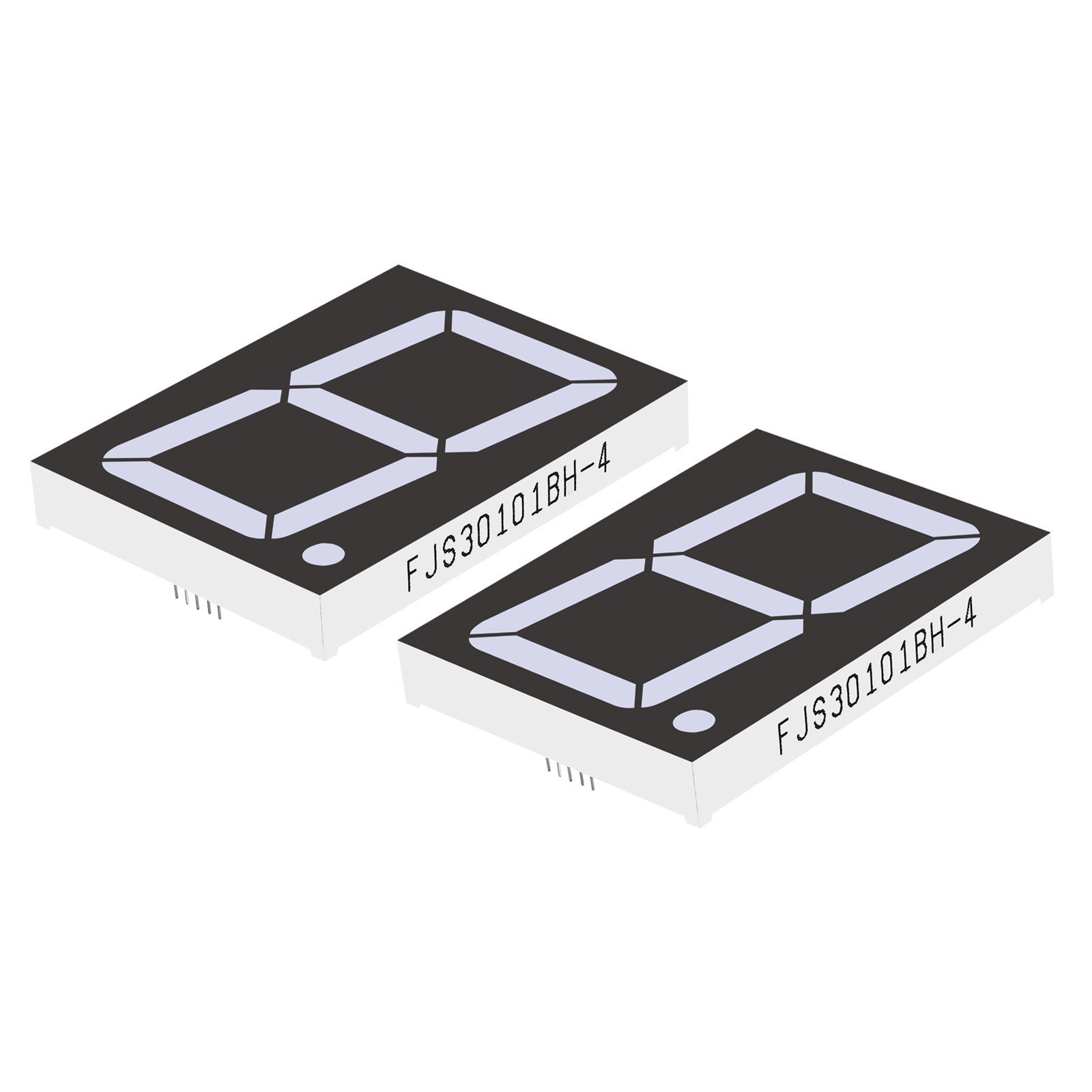 Produktbild von PATIKIL 5er-Pack 1-stellige 7-Segment-LED-Anzeige, Gemeinsame Anode, 3,3 V, 1 Zoll, Gelb-grün, Für Armaturenbretter & Werbeanzeigen
