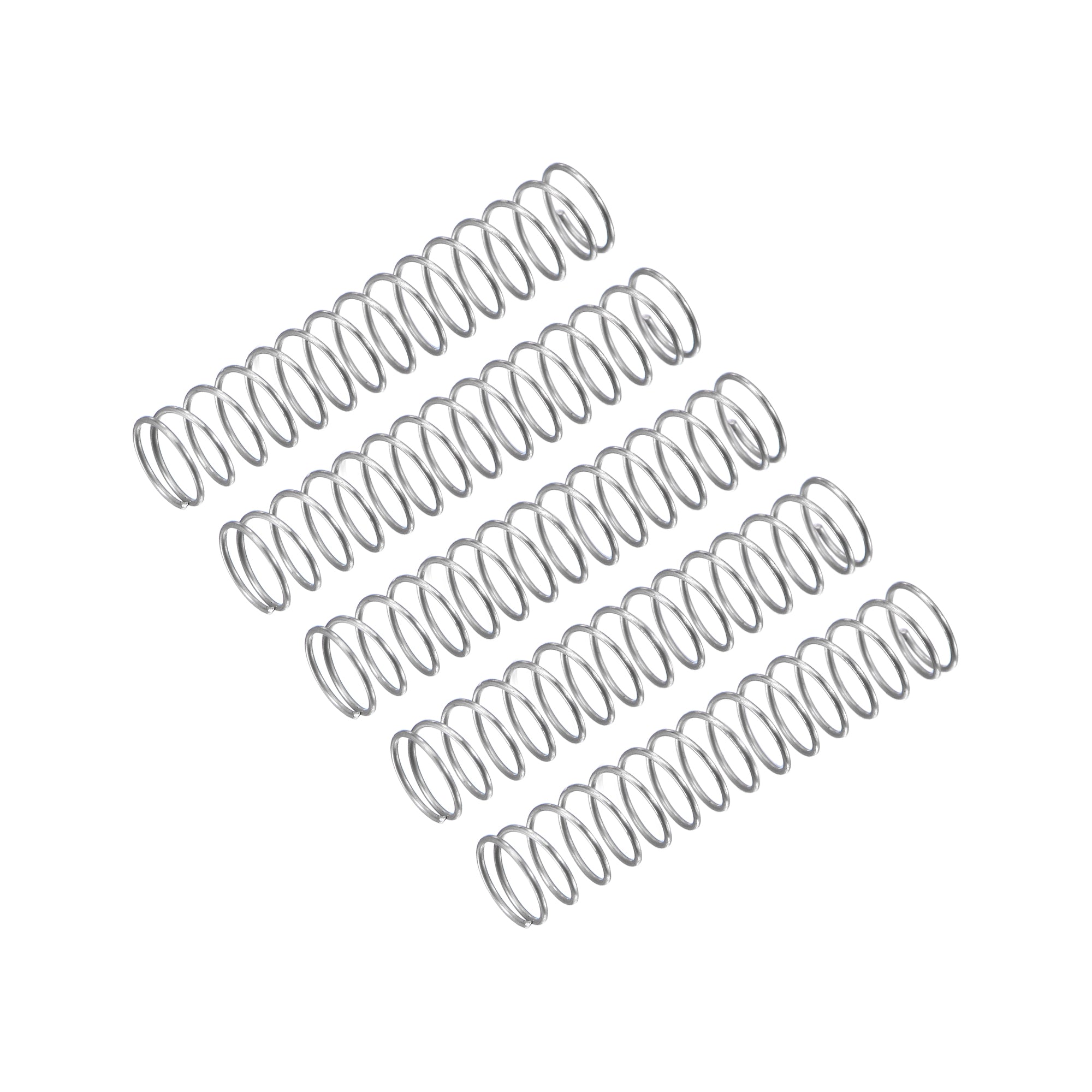 Compression Spring, 5Pcs 304 Stainless Steel, 4mm OD, 0.2mm Wire, 35mm
