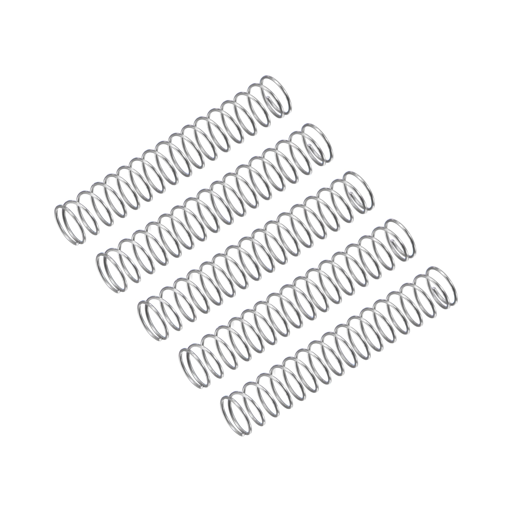 Uxcell Compression Spring, 5Pcs 304 Stainless Steel, 4mm OD, 0.3mm Wire, 25mm Length - View #6