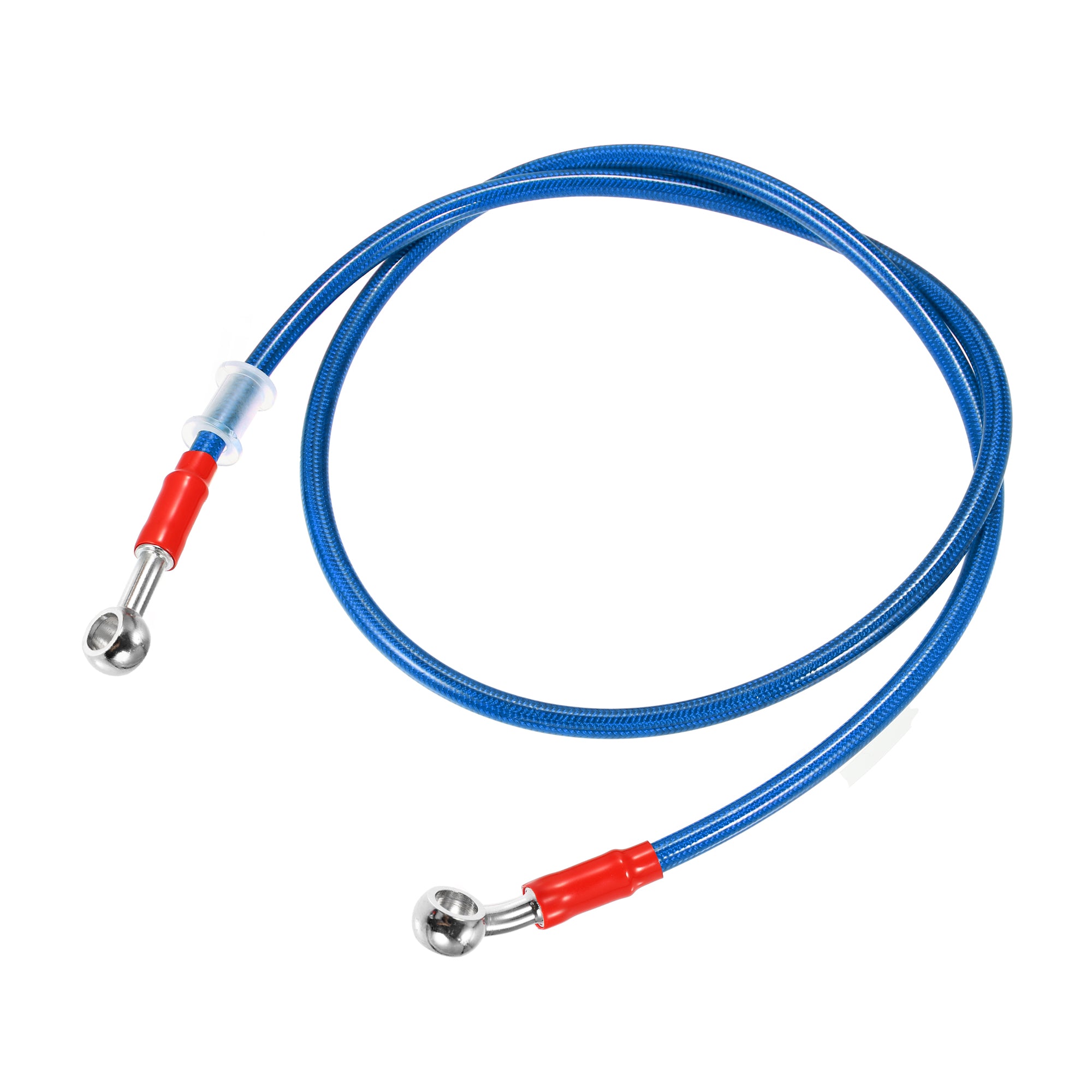 Motoforti Universal 90cm 35.43" Motorcycle Brake Clutch Oil Hose Line Pipe Hydraulic Reinforced Stainless Steel Braided