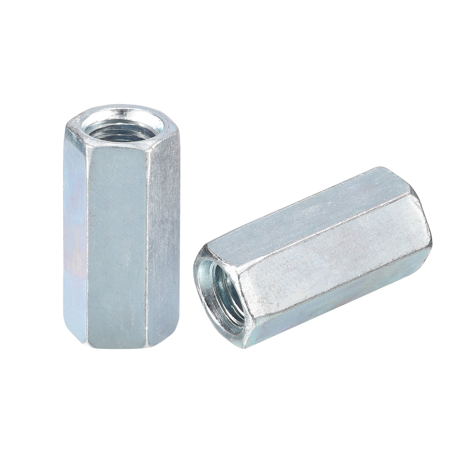 Hex Coupling Nut - Coupling Nuts 5/16-18 X 1-3/4" Long Coupling Nut, Hex Rod Coupling Nut With Zinc Plate, Hex Coupling Nuts 5/16-18 X 1-3/4" Threaded Rod Connector (16