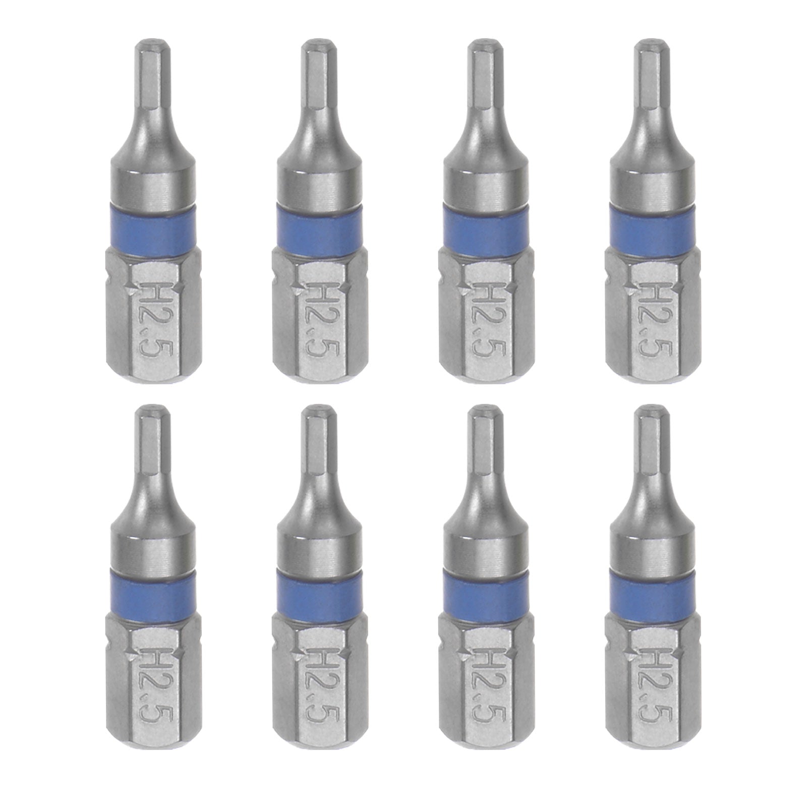 HARFINGTON 2pcs H8 Hex Screwdriver Bits - 1/4" Hex Shank, 25mm Length, Magnetic, S2 Steel - View #10