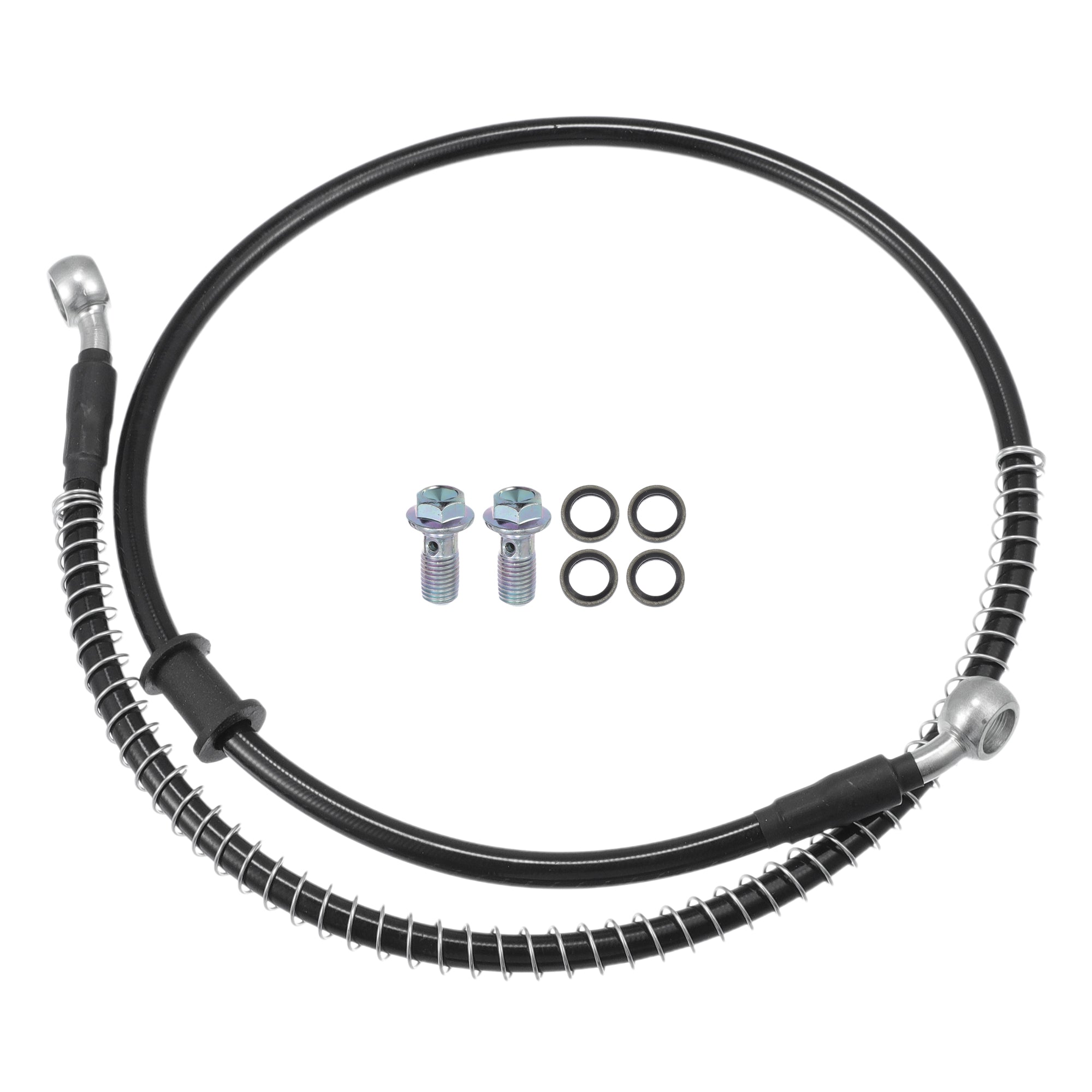 Motorcycle Hydraulic Brake Line 1pcs 100cm AN3 M10 Car Hydraulic Brake Line Oil Hose Pipe Fitting 28 1000mm Brake Oil Hose - View #8