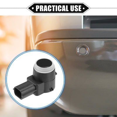Harfington PDC Reverse Parking Assist Sensor Compatible for Cadillac Escalade 2007-2014, Durable ABS Plastic Black Rear Bumper Parking Assist Sensor