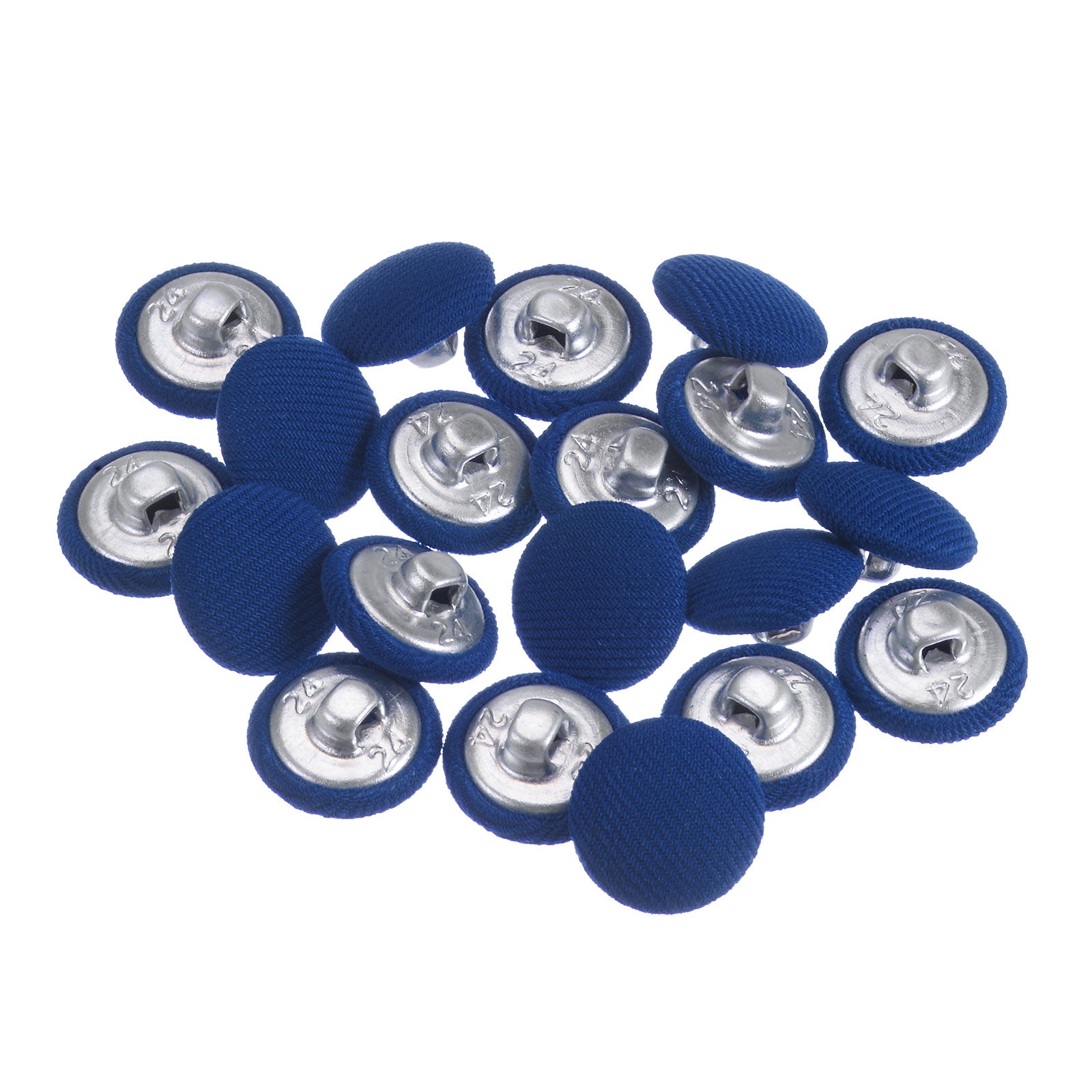 HARFINGTON 5pcs Vintage Metal Buttons - 25mm Round Alloy Sewing Buttons With Shank, Coffee Color