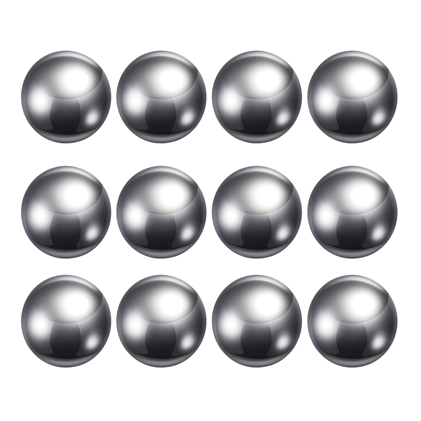 Sourcing Map 60 Bolas De Precisión De 12 Mm De Diámetro G1000