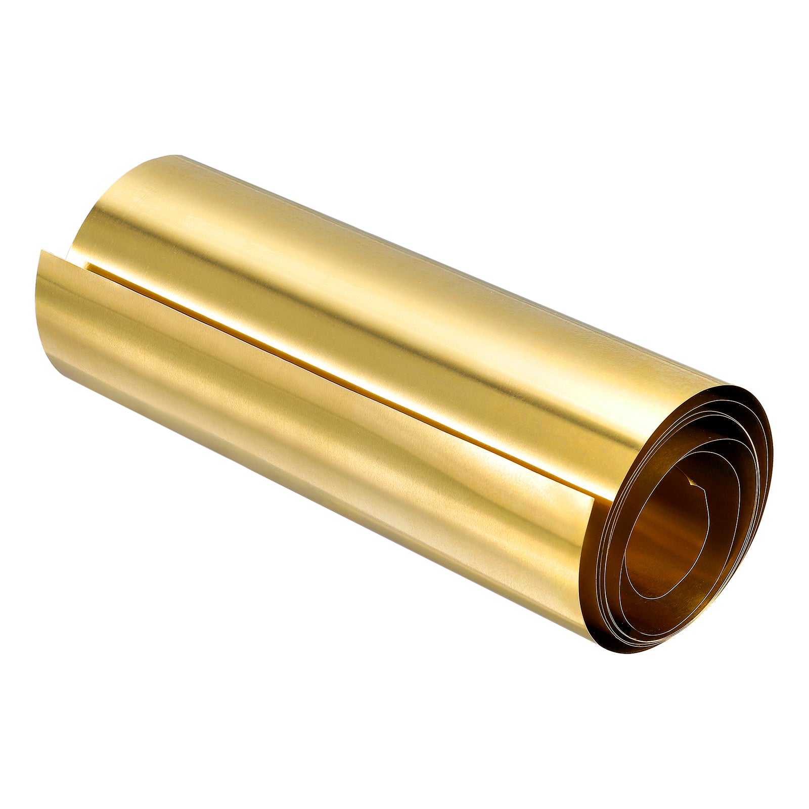 Uxcell Brass Sheet Roll, 1Pcs 40" X 6" X 0.004" H62 Metal Foil Plate