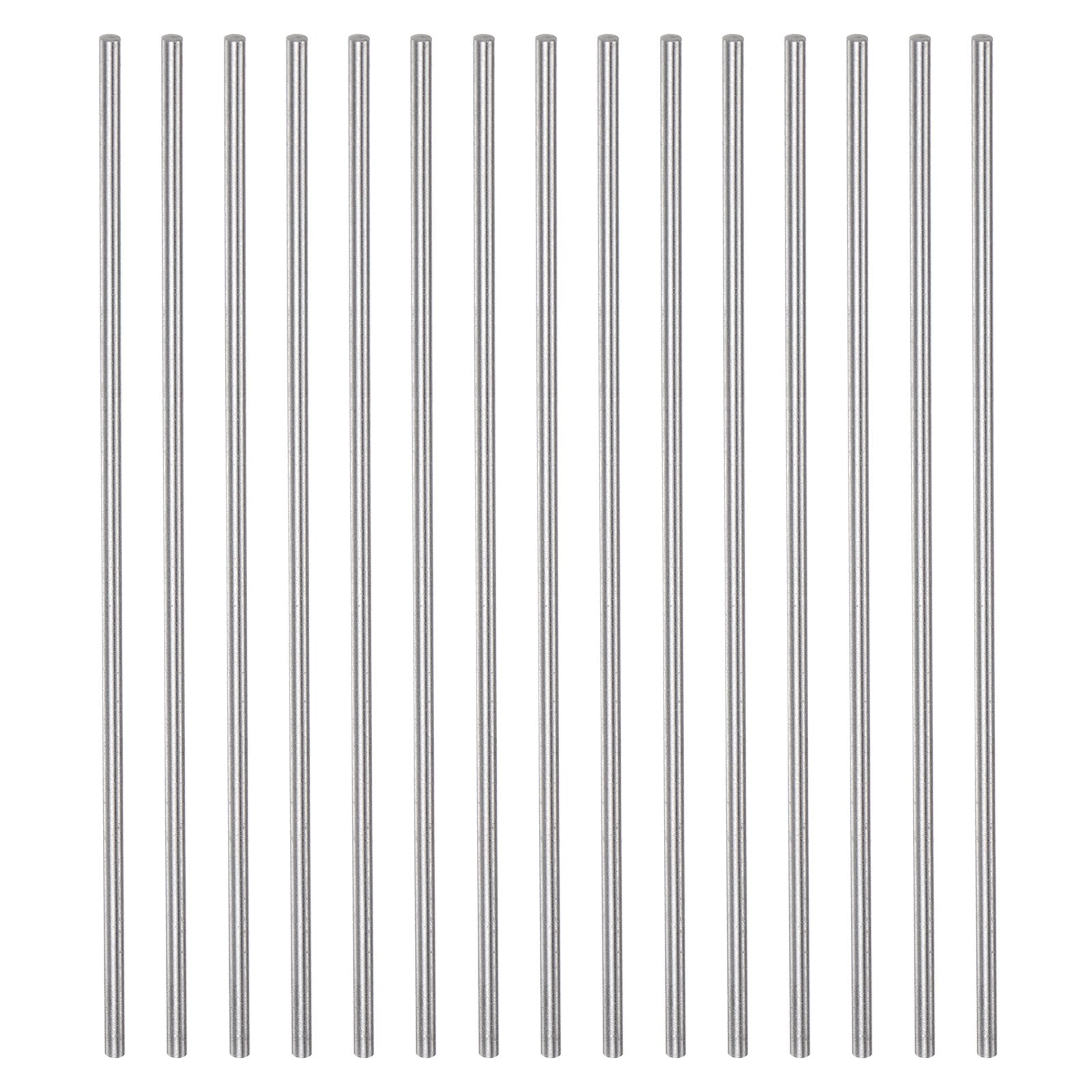 Produktbild von 15 Stück HSS-Rundstäbe 2x100 Mm – Hochgeschwindigkeitsstahl – Zum Drehen, Fräsen, Bohren & Gewindeschneiden – DIY-Werkzeug