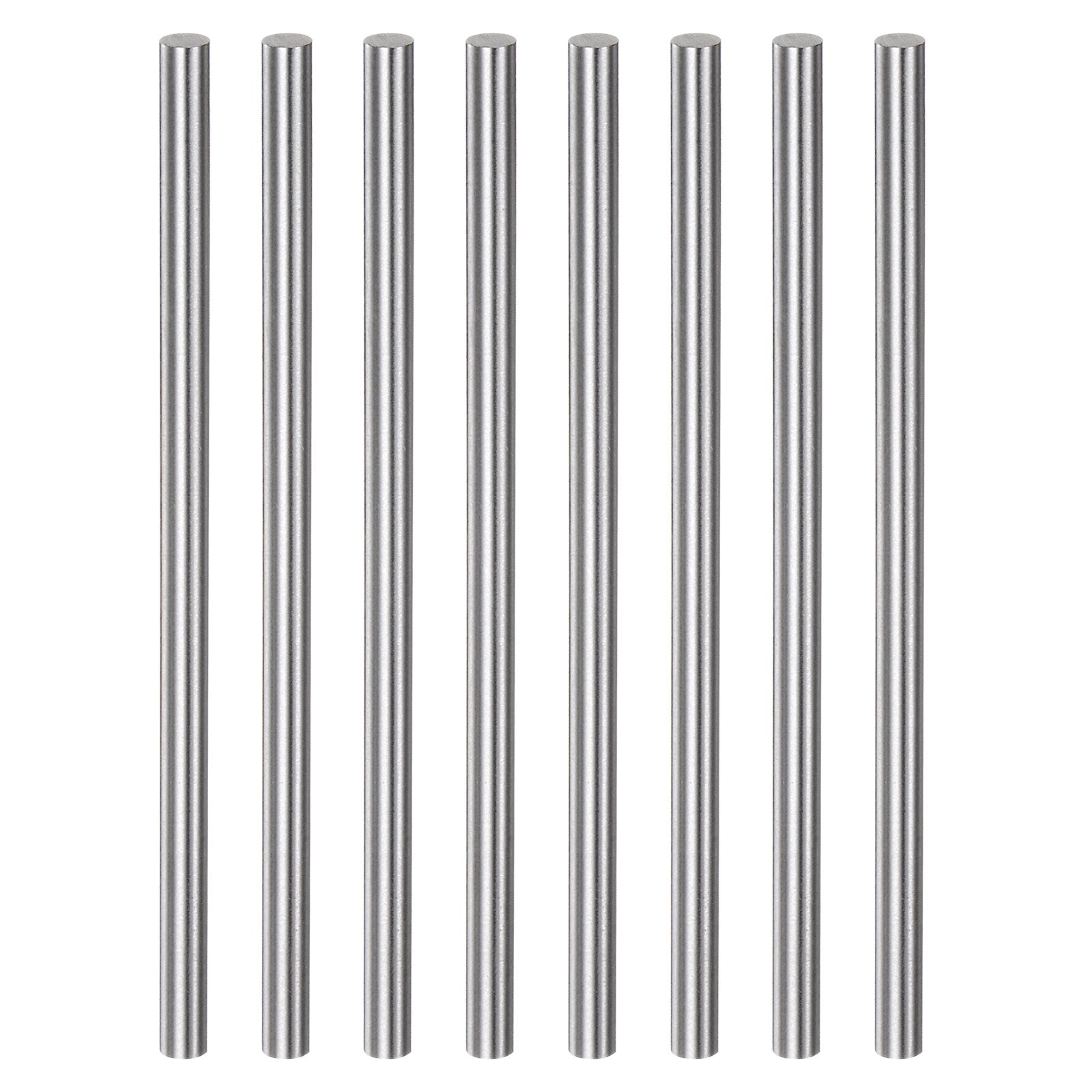 Lot De 8 Barres Rondes HSS 4,5x100 Mm - Acier Rapide Pour Tournage, Bricolage