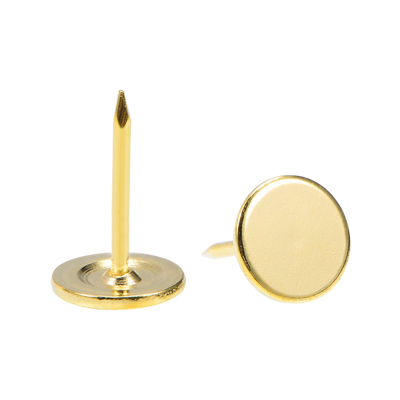 25 Pcs Bronze Tone Upholstery Nail Tacks - 11mmx13mm Flat Head Furniture Nails For Sofa, Headboard - View #9