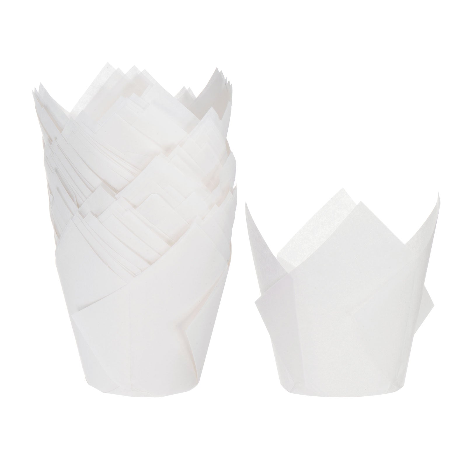 HARFINGTON Tulip Cupcake Liners – 50-Pack Pink Greaseproof Baking Cups For Muffins, Parties & Holidays - View #3