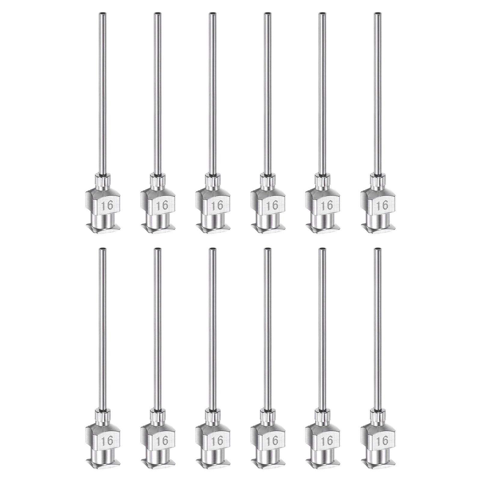 Lot De 12 Aiguilles De Distribution En Acier Inoxydable 30G - Embout Mousse 1/4" Pour Colle