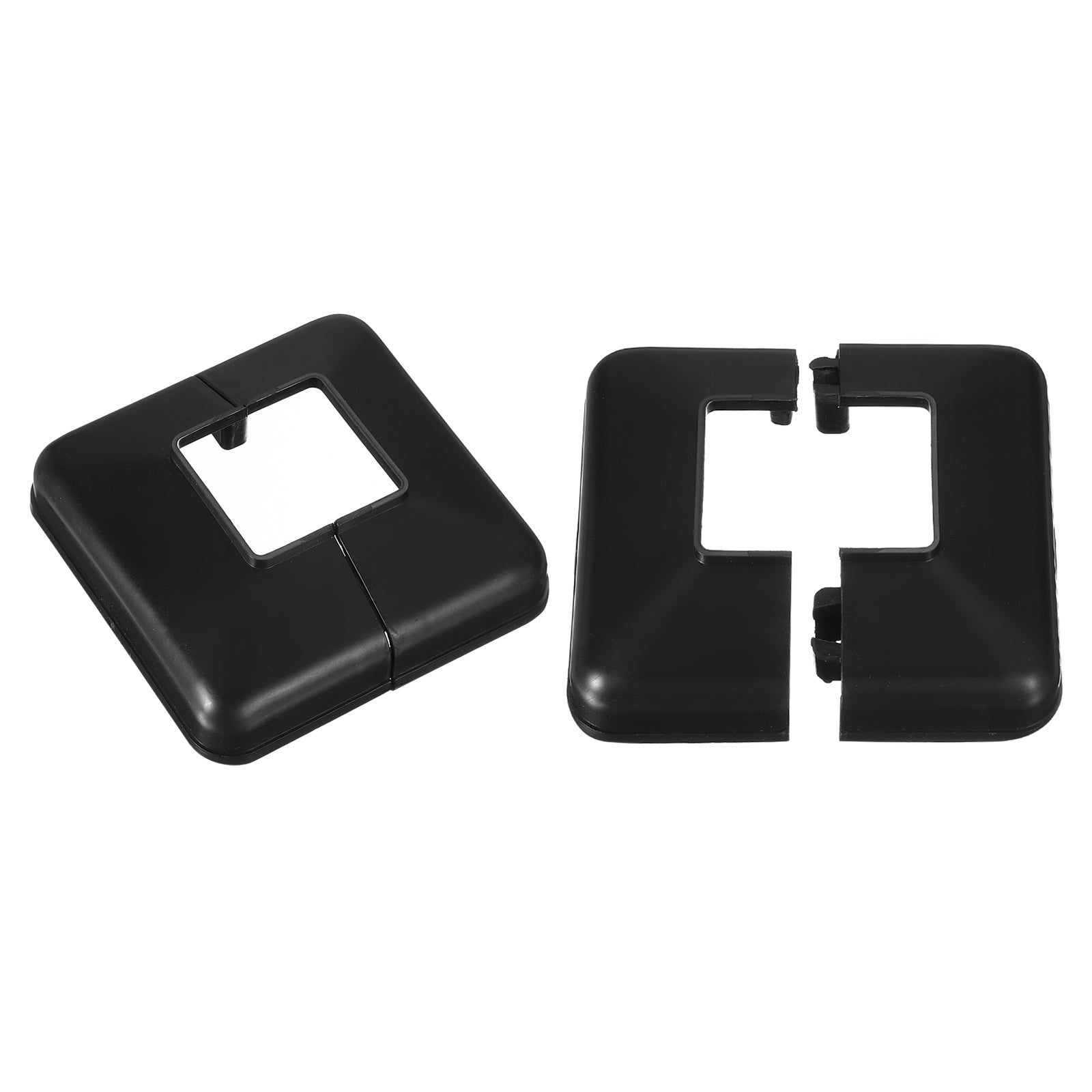 thumbnail image 2 of Uxcell 8-Pack Plastic Post Skirts - 50x50mm Split Style Base Covers For Fence & Railings 2 of 14