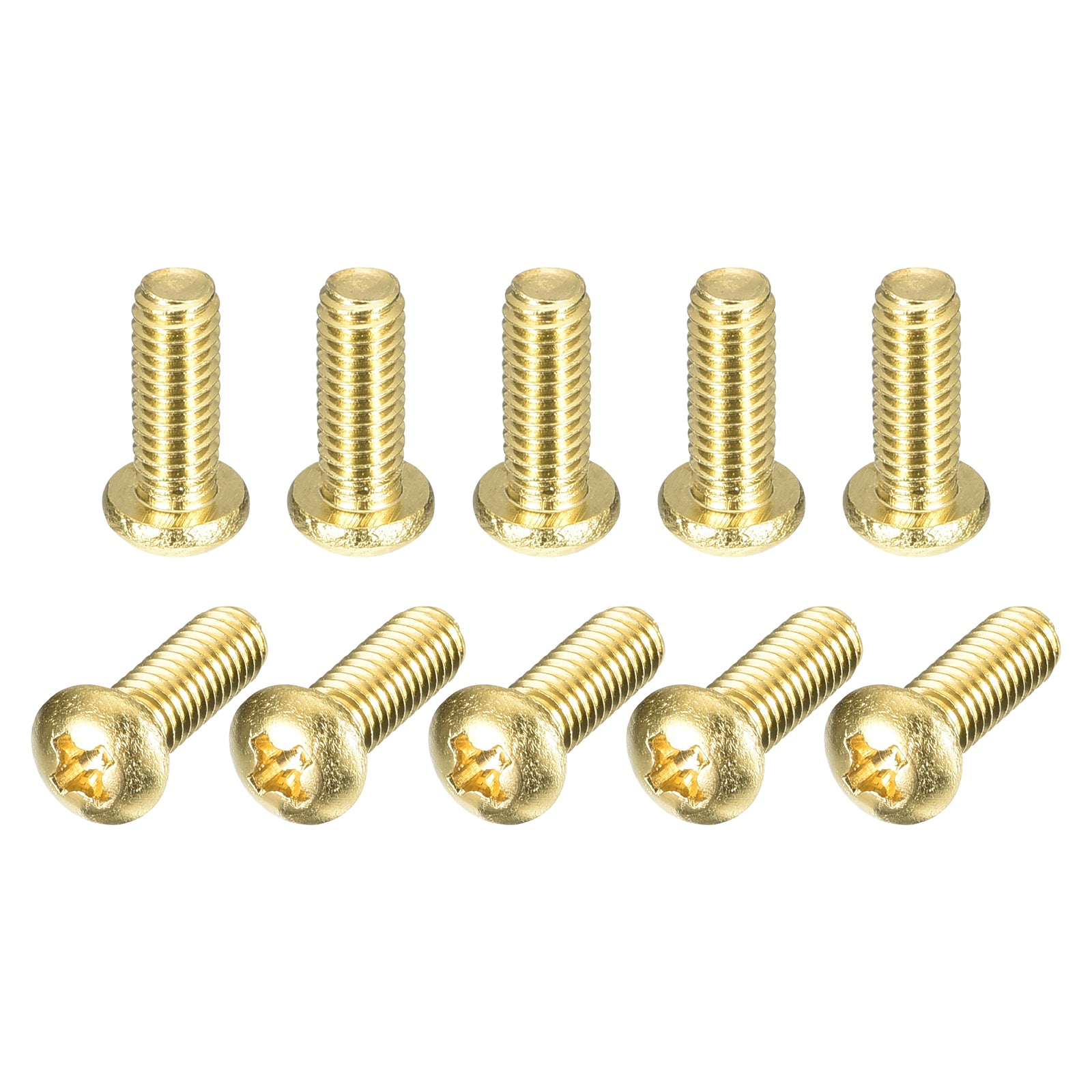 Uxcell Wood Screws M3.5 X 30mm Slotted Flat Head Brass Self-Tapping...