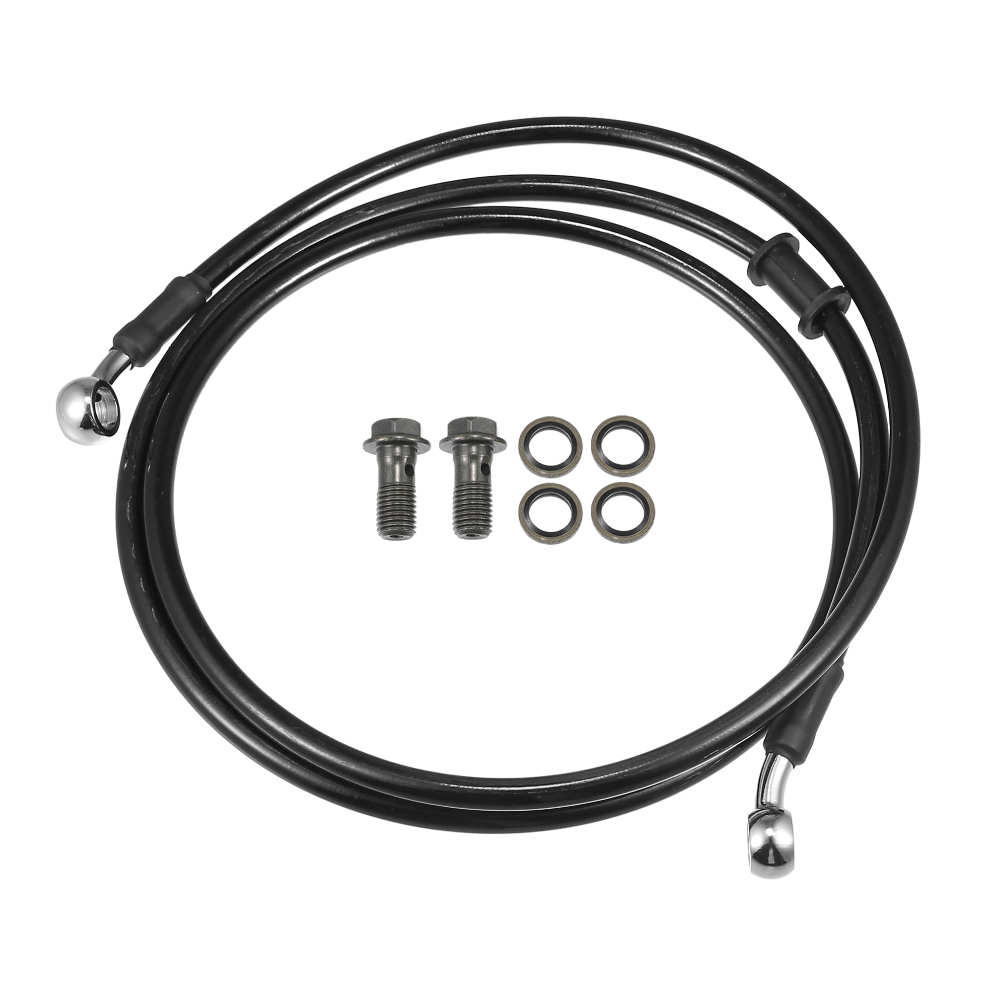 Motorcycle Hydraulic Brake Line 1pcs 100cm AN3 M10 Car Hydraulic Brake Line Oil Hose Pipe Fitting 28 1000mm Brake Oil Hose - View #9