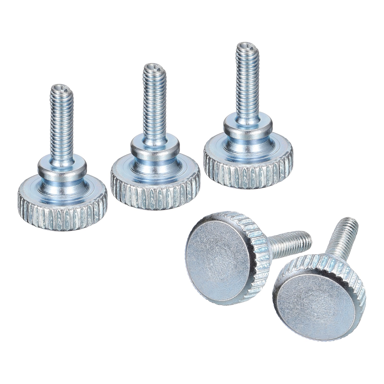 5pcs M3 X 12mm Black Thumb Screw Knurled Head Carbon Steel Hand Tighten Loosen Nut Lock Clamp Threaded Knurling Bolt Fasten Tightening Tool - View #10