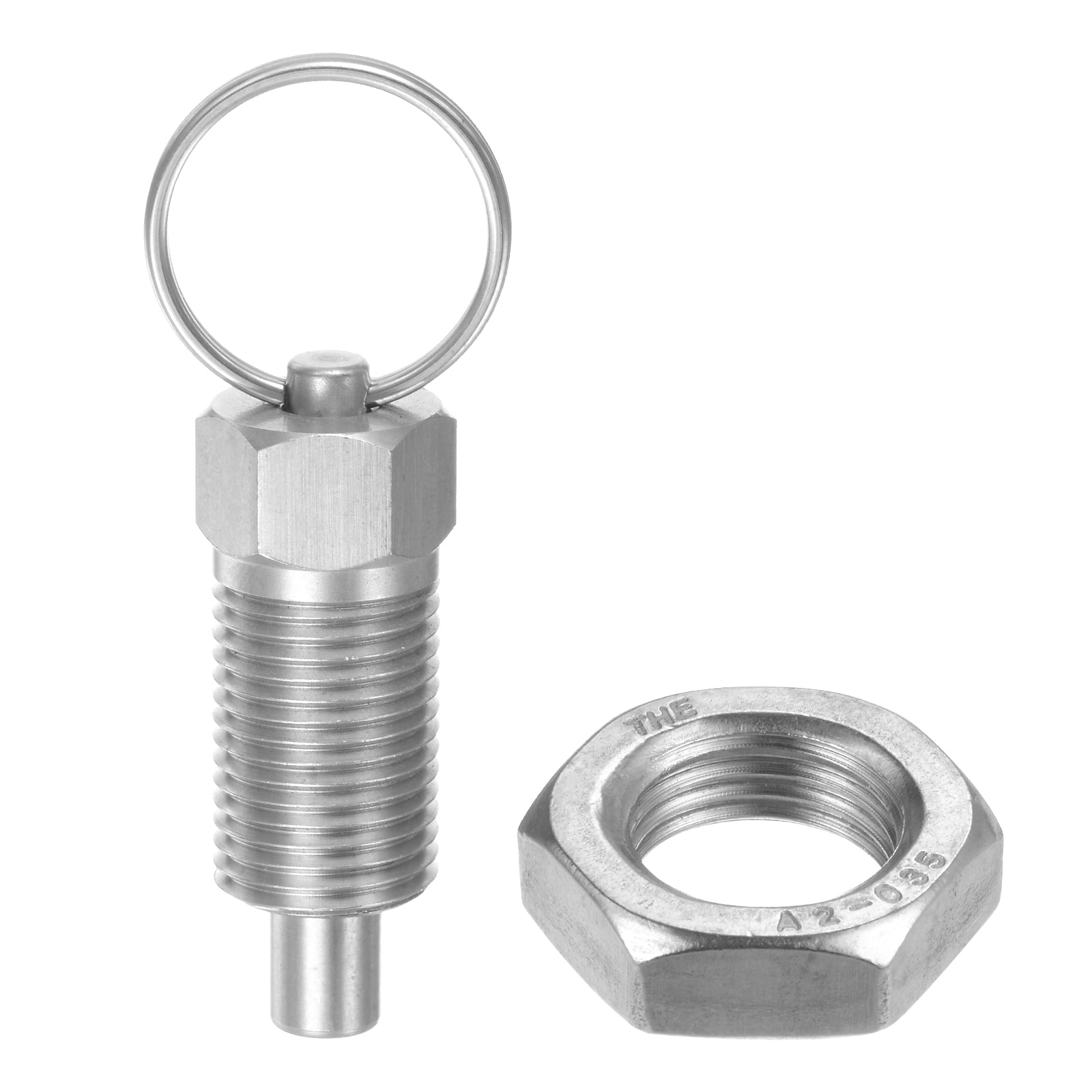 Retractable Indexing Spring Plunger – M16 X 10mm Stainless Steel Loaded Pin Bolt