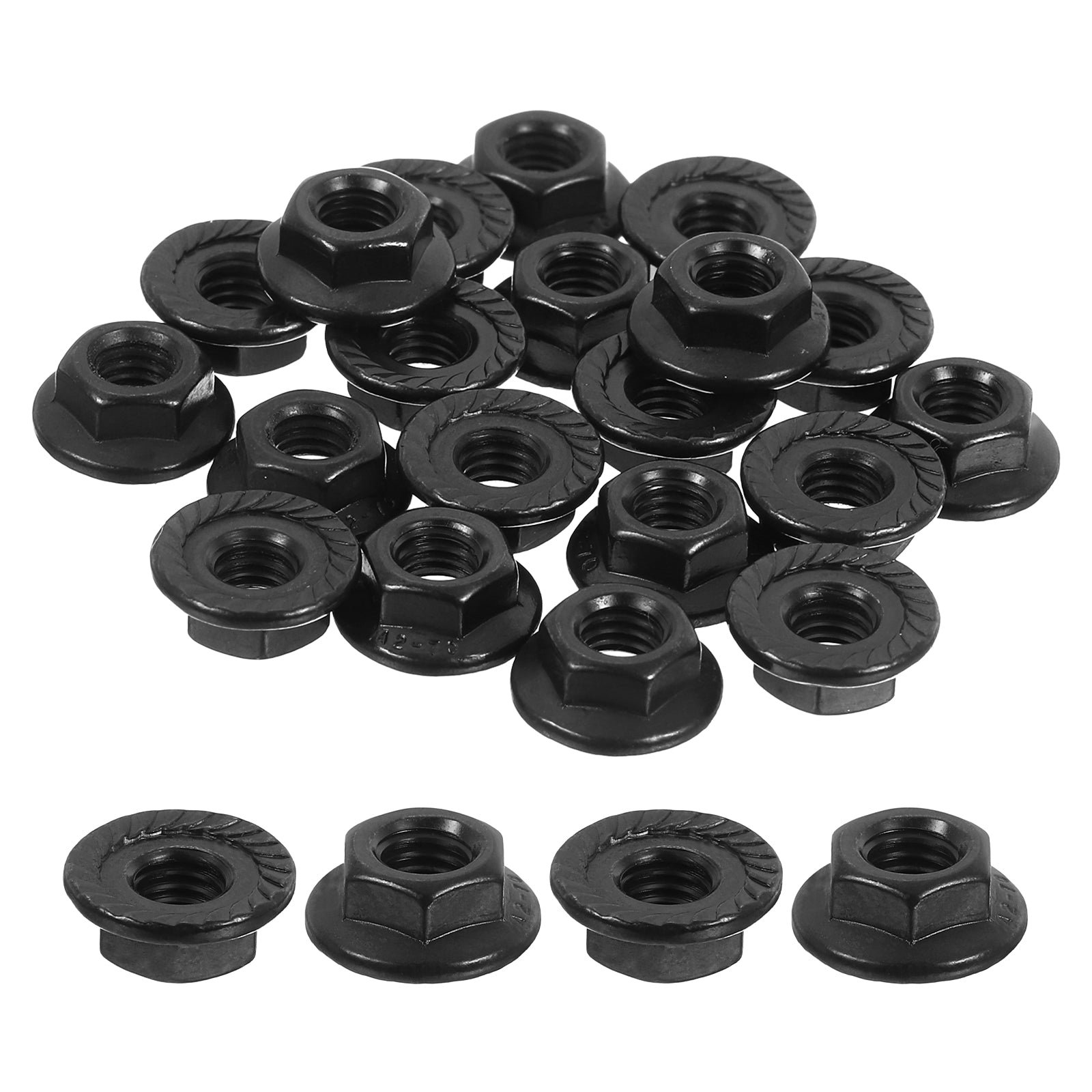 M5x0.8mm Stainless Steel Nylon Lock Nuts – 50-Pack, 304 Grade, Hex Insert Locknuts For Vibration Resistance