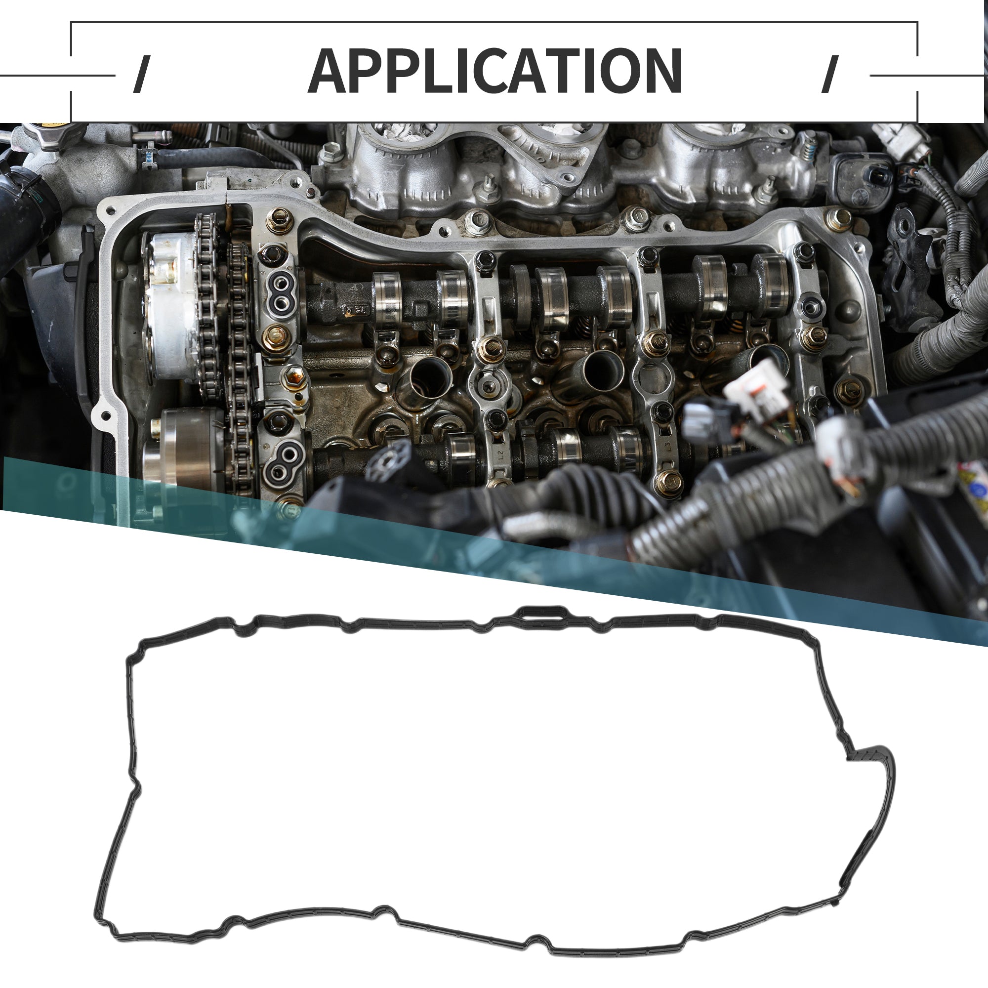 Valve Cover Gasket, Cylinder Head Valve Seal Gasket, for Hyundai Santa ...