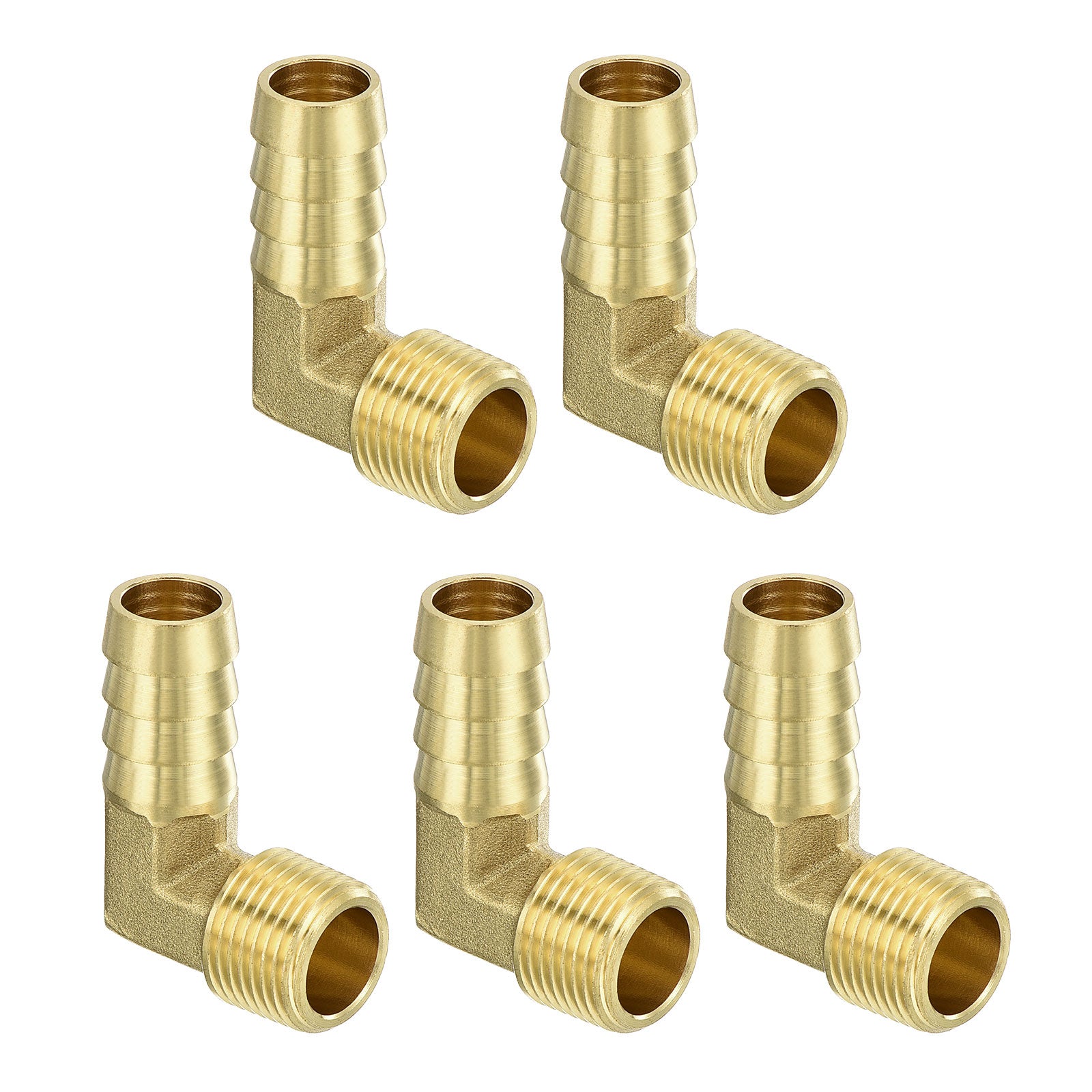 Raccord Coudé 90° Laiton 1/2″ Barbelé X 3/8″ NPT Mâle – Raccord Plomberie Haute Qualité