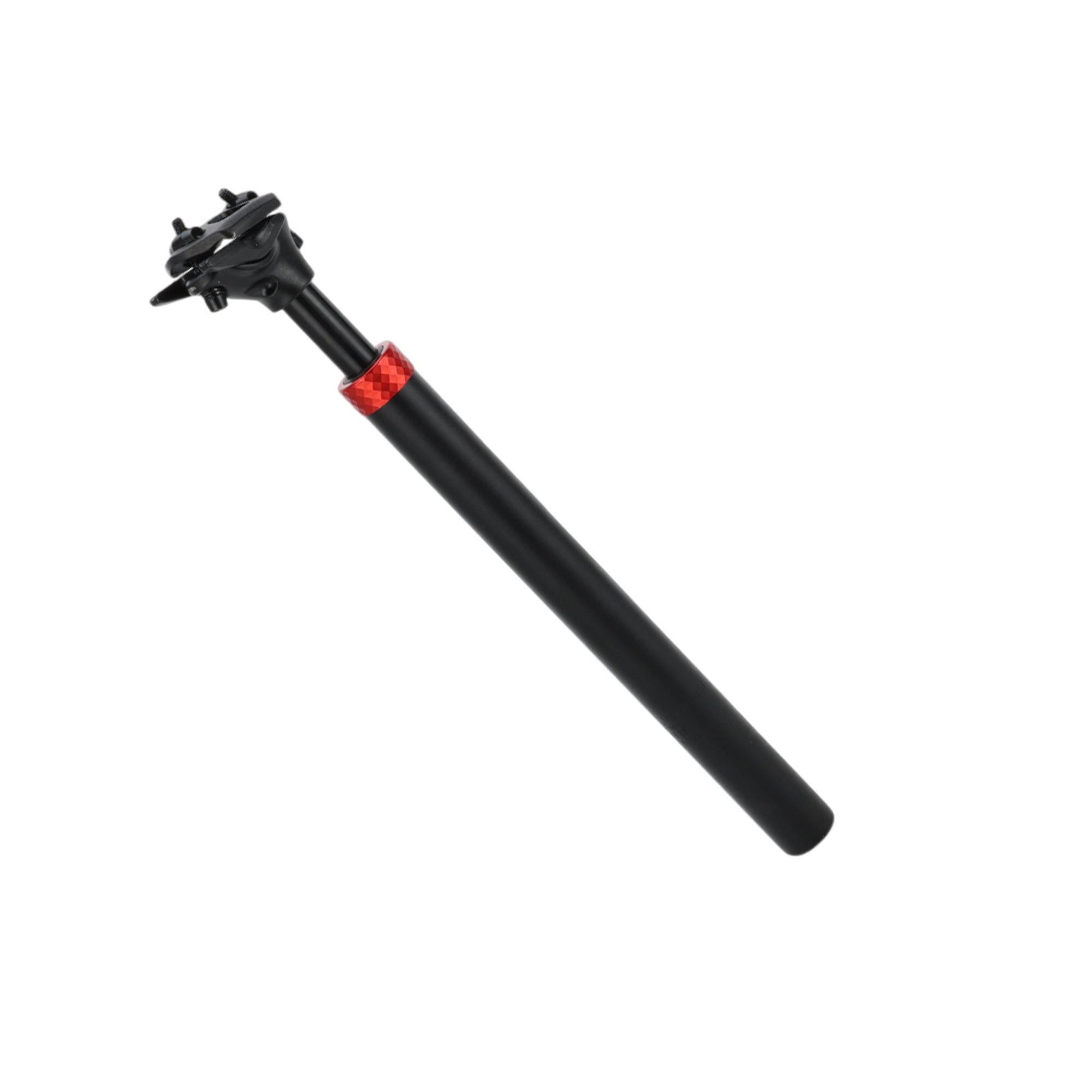 Reggisella Ammortizzato Per Mountain Bike, 30.9x400mm, In Lega Di Alluminio, Nero/rosso, Con Molla Interna - 3