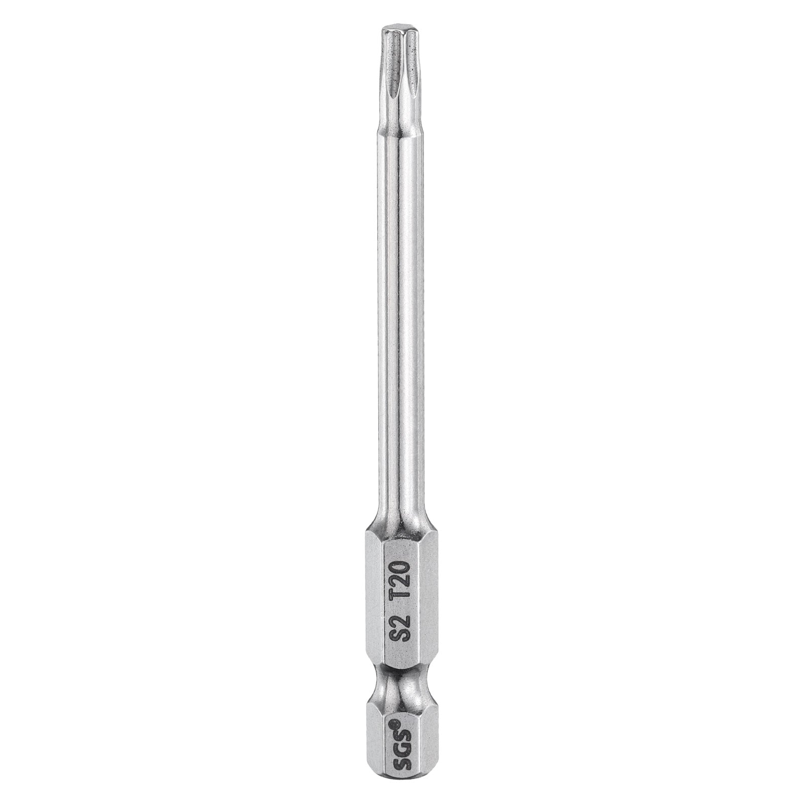 T20 Torx-Bit Magnetisch – 6,35 Mm Sechskant, 5 Cm Lang – Aus S2-Stahl – Für Akku- & Handschrauber