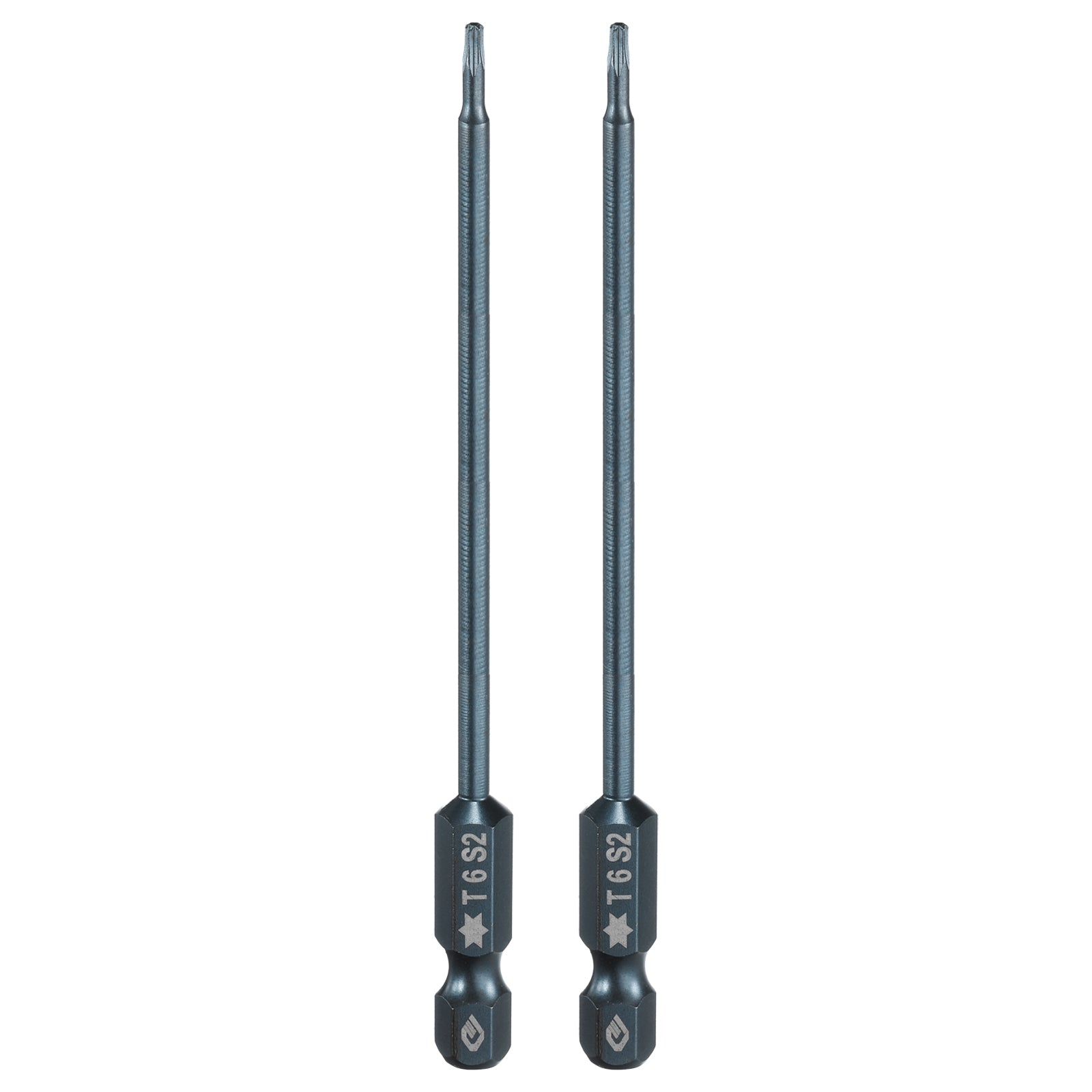 HARFINGTON T6 Torx Screwdriver Bits - 3 Pack 1/4 Inch Hex Shank, 2 Inch Long, Magnetic S2 Steel Tamper Proof Star Bits