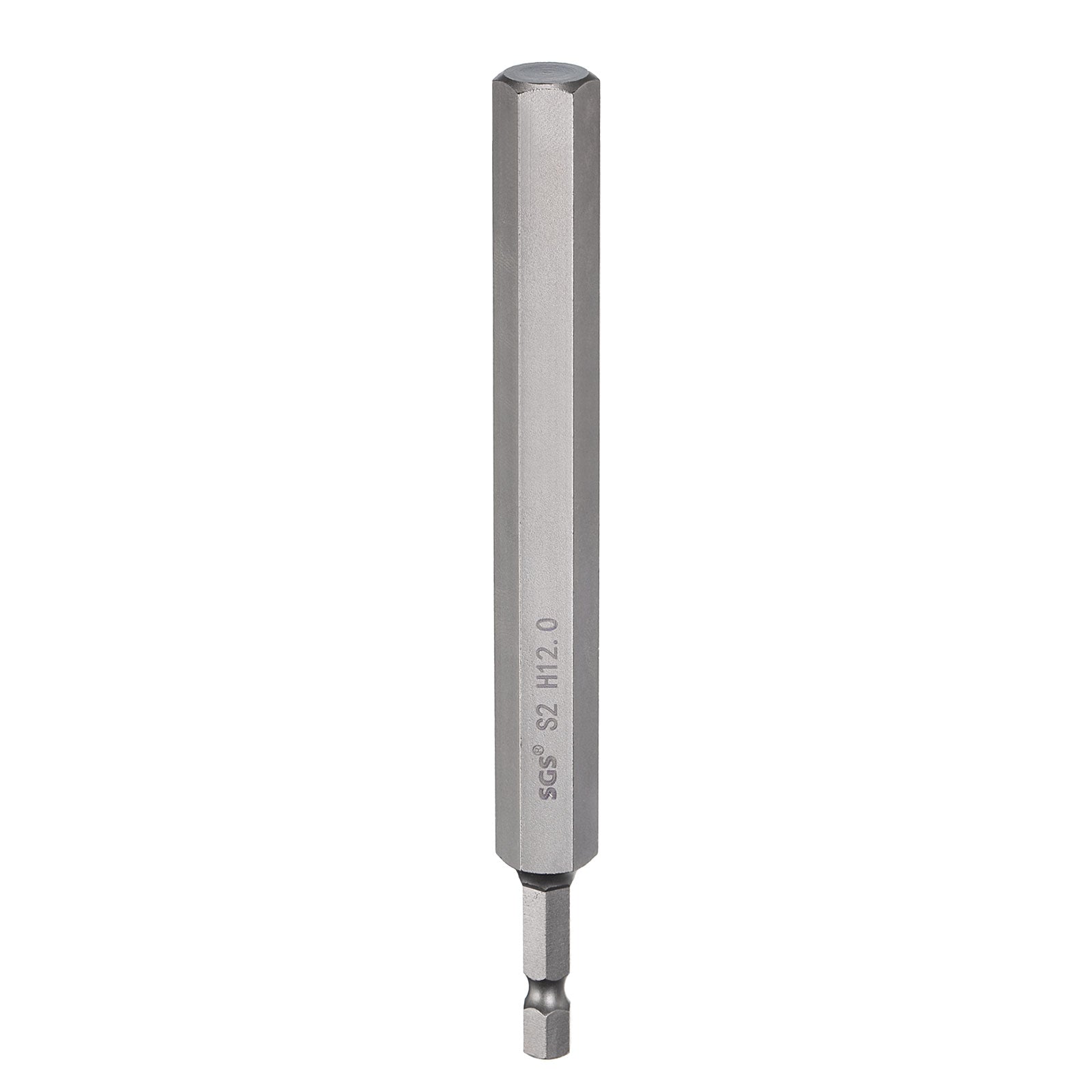 HARFINGTON 2pcs H2.5 Hex Head Drill Bit Wrench 2.5mm Metric Flat Tip 1/4" Hex Shank 150mm (6") Long Magnetic Hexagonal Screw Driver Socket Industrial Screwdriver Power Bits - View #4