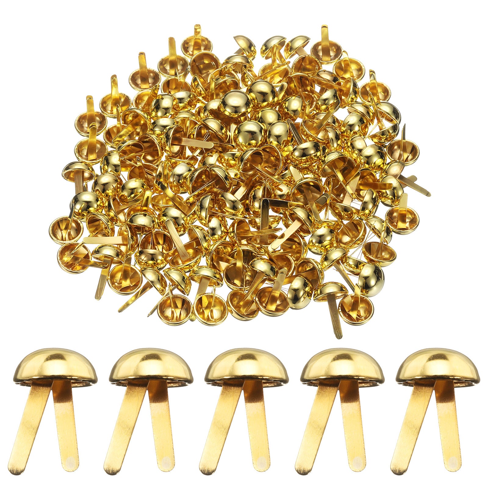 200Pcs Pattern Clips Fasteners, Pentagram Shaped Mini Brads, Metal 200Pcs Pattern Clips Fasteners, Pentagram Shaped Mini Brads, Metal