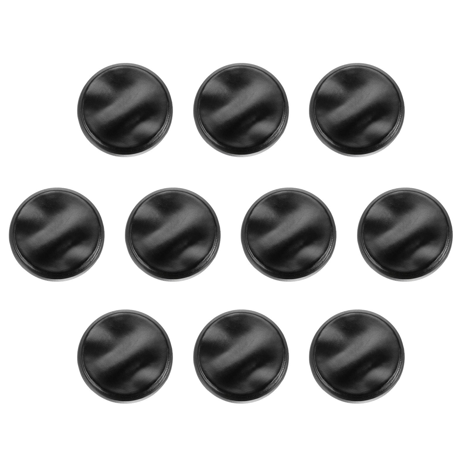 HARFINGTON 10mm Metal Flat Buttons - 10 Pack Alloy Sewing Buttons Matte Black For Coats & DIY Crafts - View #6