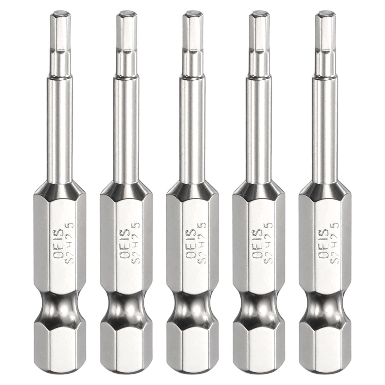 QUARKZMAN 5pcs H2.5 Embout de Tournevis Hexagonal 1/4 Tige Hexagonale 25mm/1 Longueur Magnétique Tête Hexagonale Acier S2 Embout de Tournevis QUARKZMAN 5pcs H2.5 Embout de Tournevis Hexagonal 1/4 Tige Hexagonale 25mm/1 Longueur Magnétique Tête Hexagonale Acier S2 Embout de Tournevis