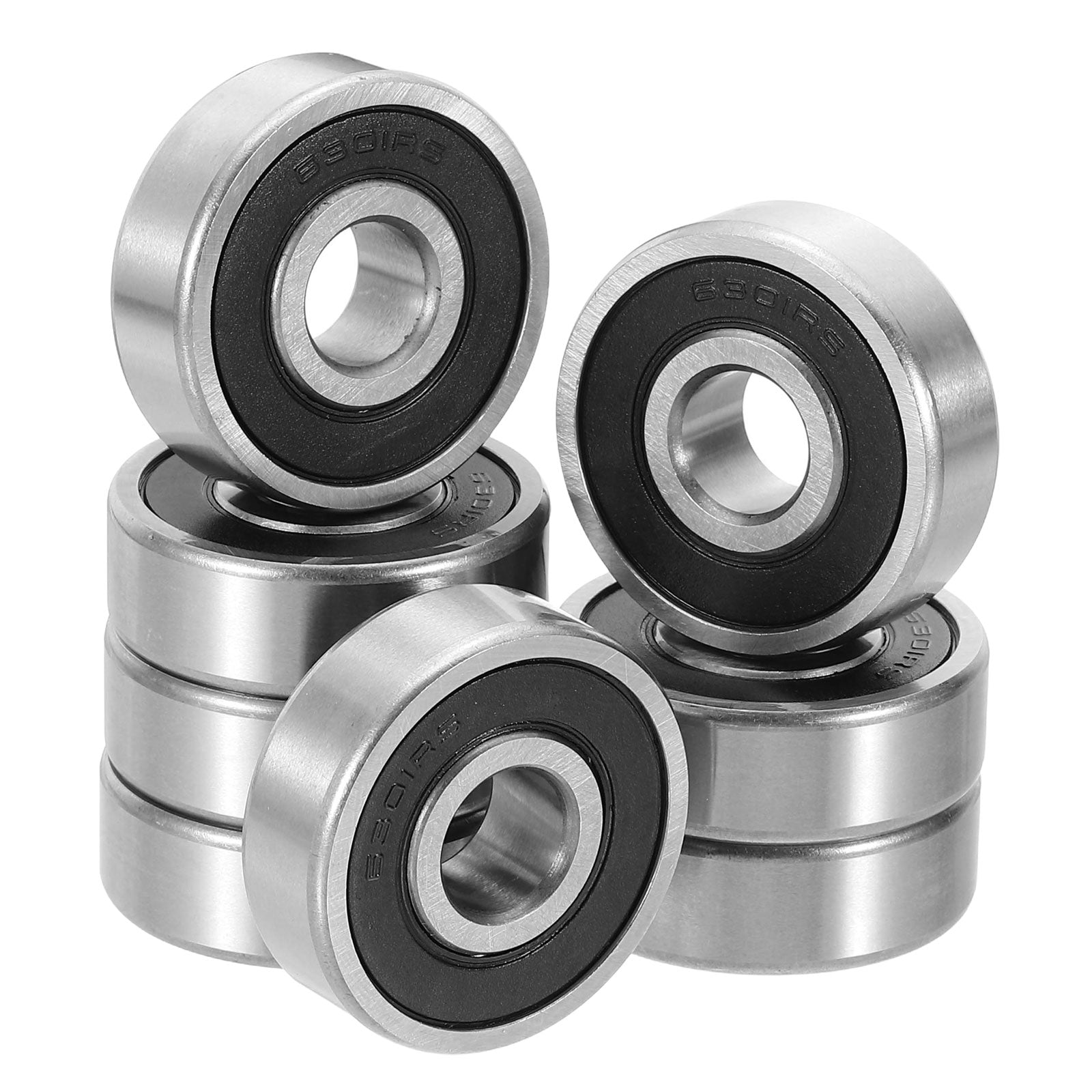 Sourcing Map 6301-2RS Rillenkugellager – 12x37x12 Mm, Einseitig Abgedichtet, Chromstahl – Für Motoren, Bürogeräte & Industrie
