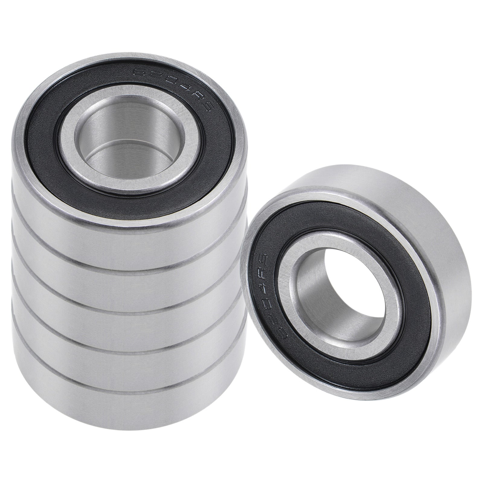 XiKe 6204-2RS Kugellager (4 Stk.) – 20x47x14 Mm, Doppelt Abgedichtet, Chromstahl, Gefettet, Für 3D-Drucker, Motoren, Gartengeräte & Mehr